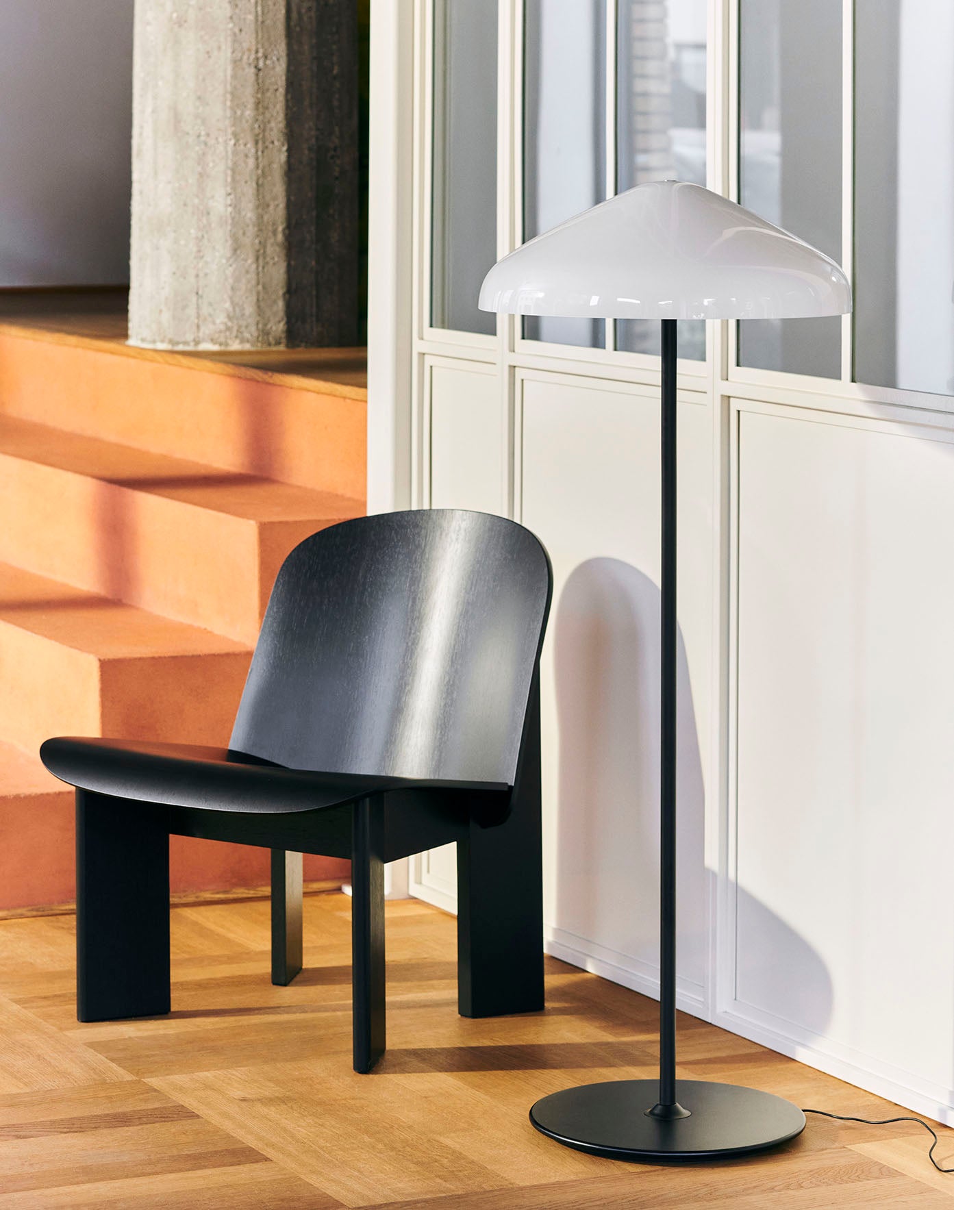 HAY Chisel Lounge Chair Black Lacquered Oak