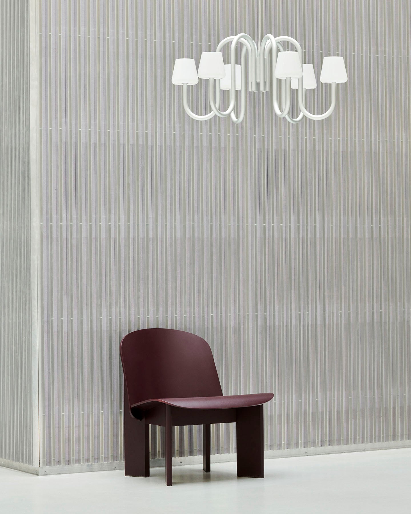 HAY Chisel Lounge Chair Dark Bordeaux