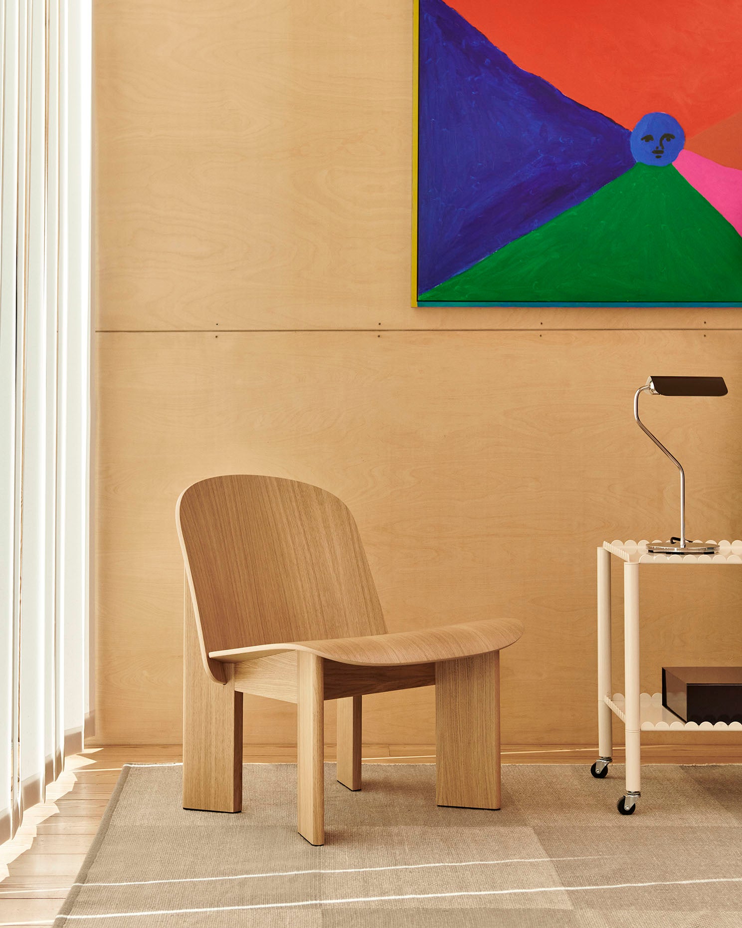 HAY Chisel Lounge Chair Lacquered Oak