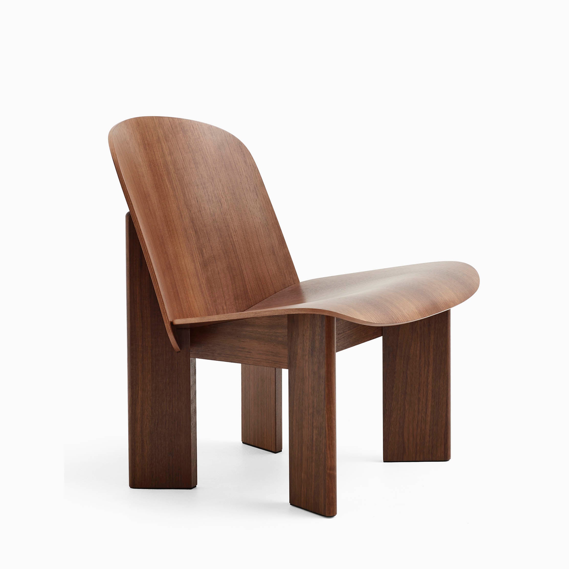 HAY Chisel Lounge Chair Lacquered Walnut
