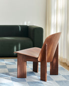 HAY Chisel Lounge Chair Lacquered Walnut