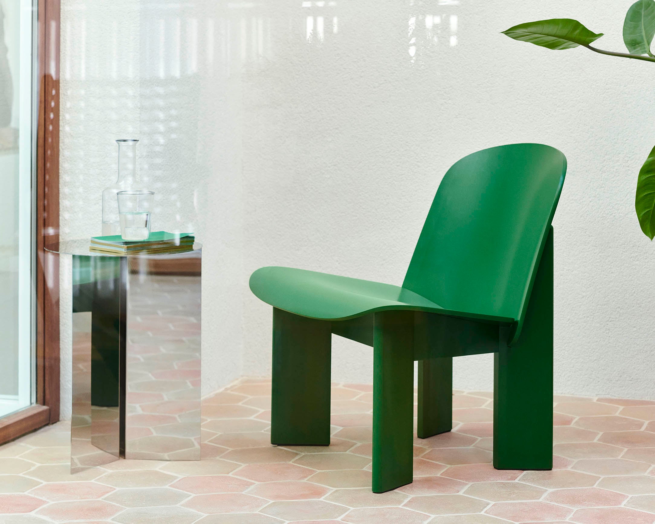 HAY Chisel Lounge Chair Lush Green Beech