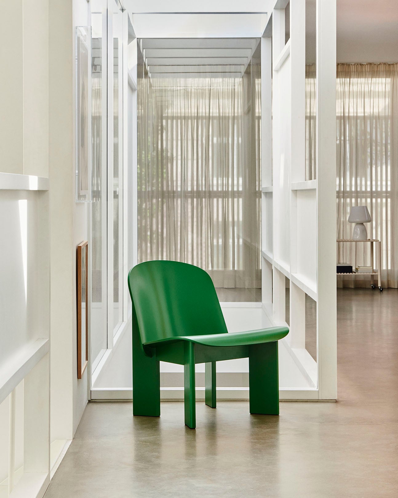 HAY Chisel Lounge Chair Lush Green Beech