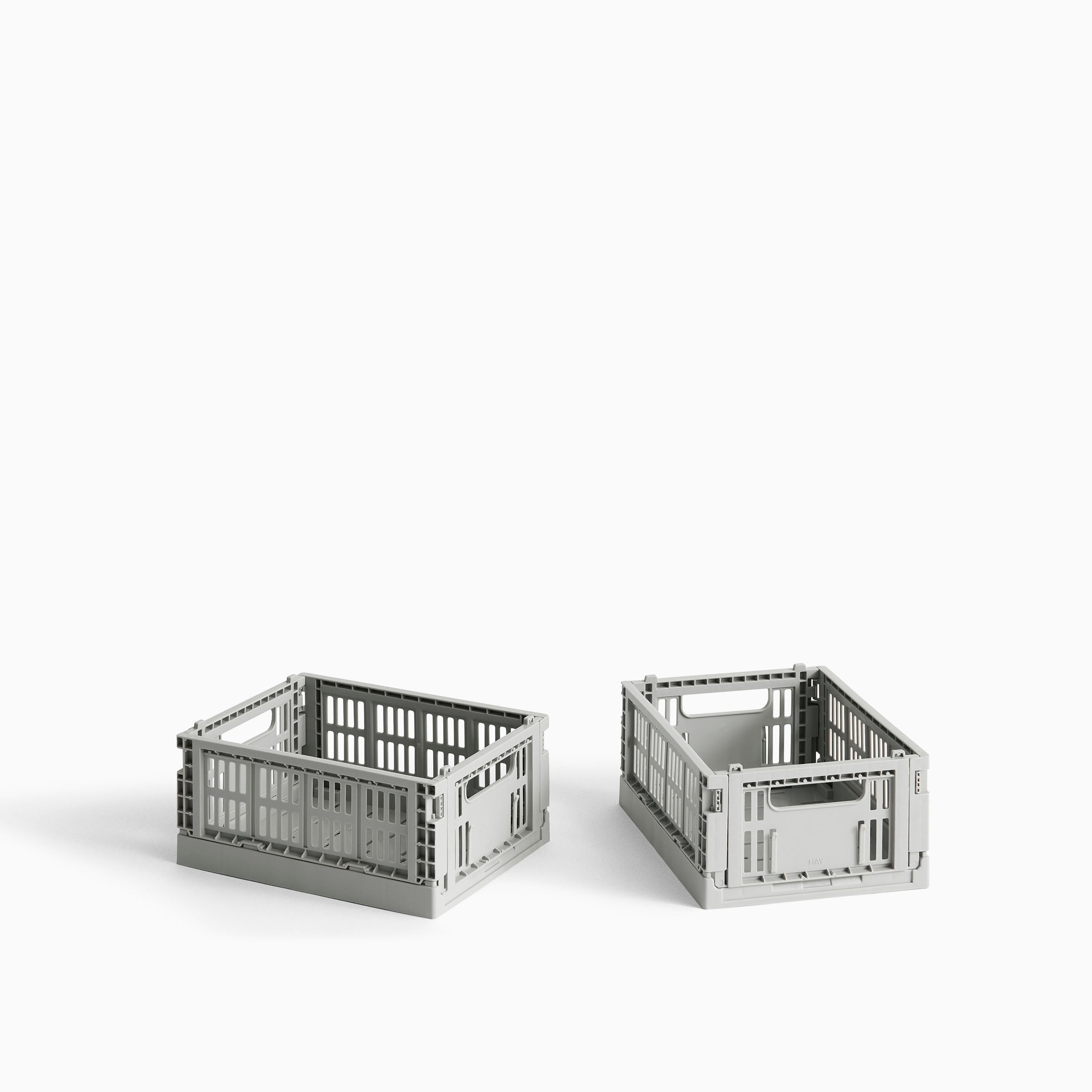 HAY Colour Crate Mini Set of 2 - Light Grey