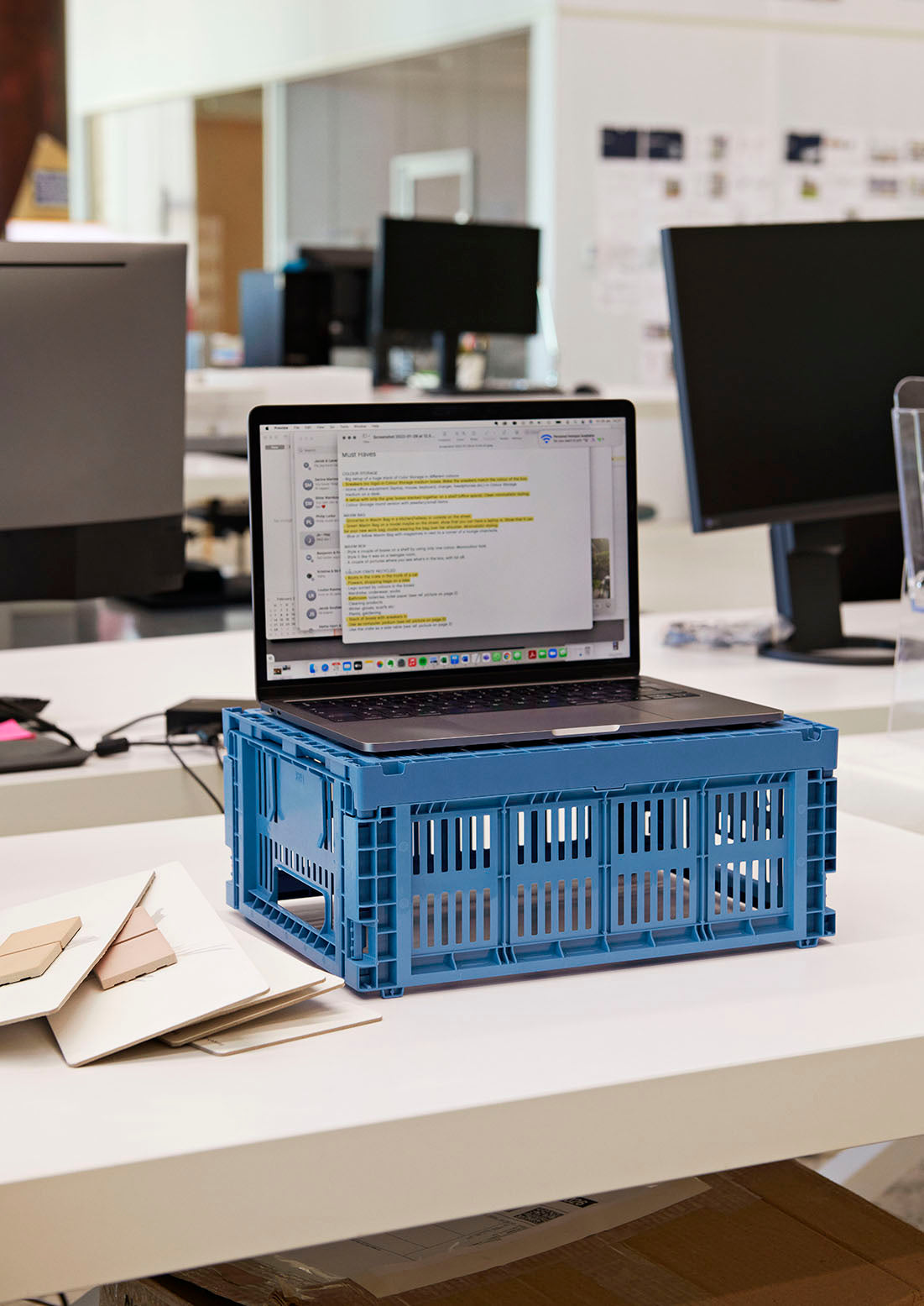 HAY Colour Crate Medium Electric Blue