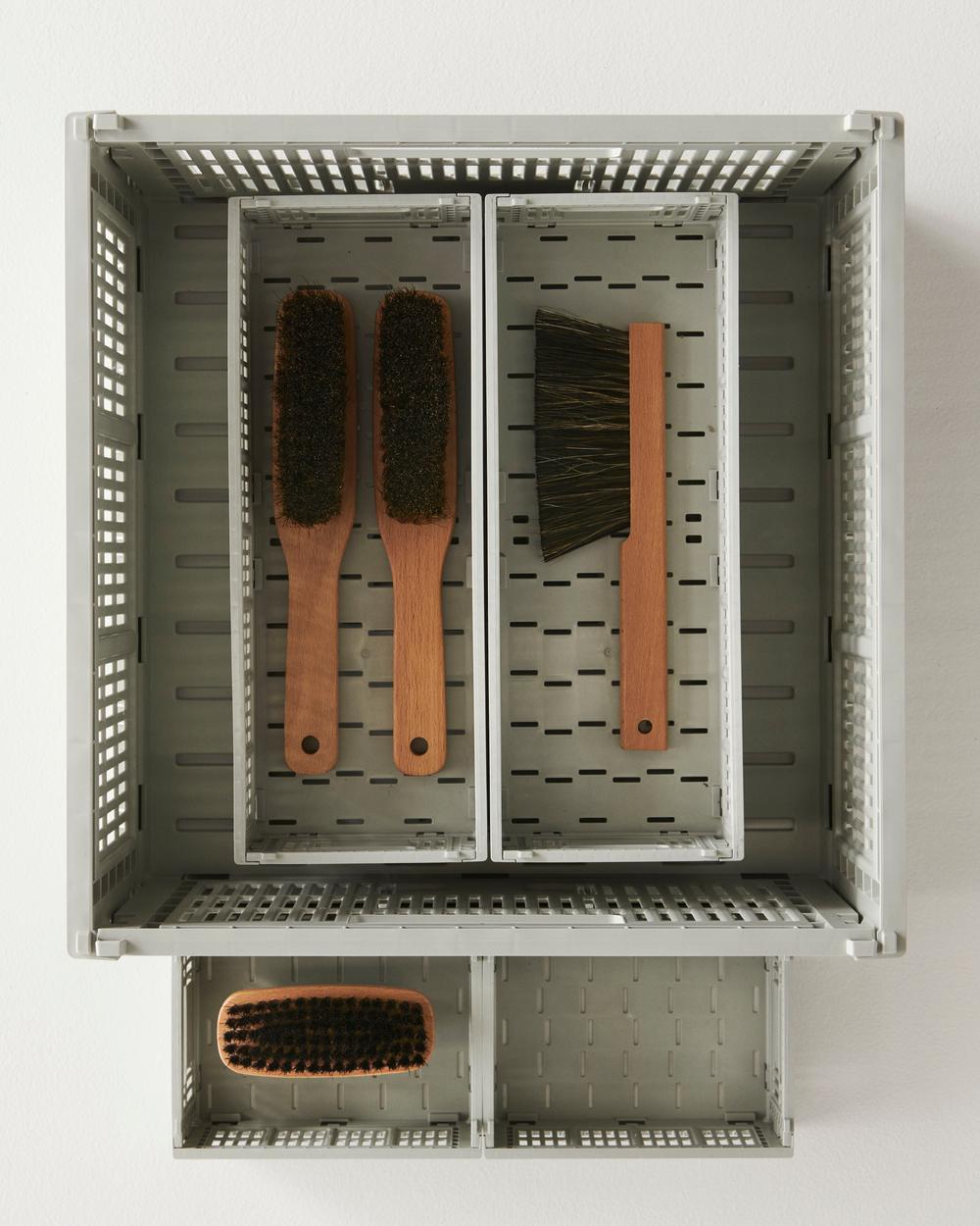 HAY Colour Crate Mini Set of 2 - Light Grey