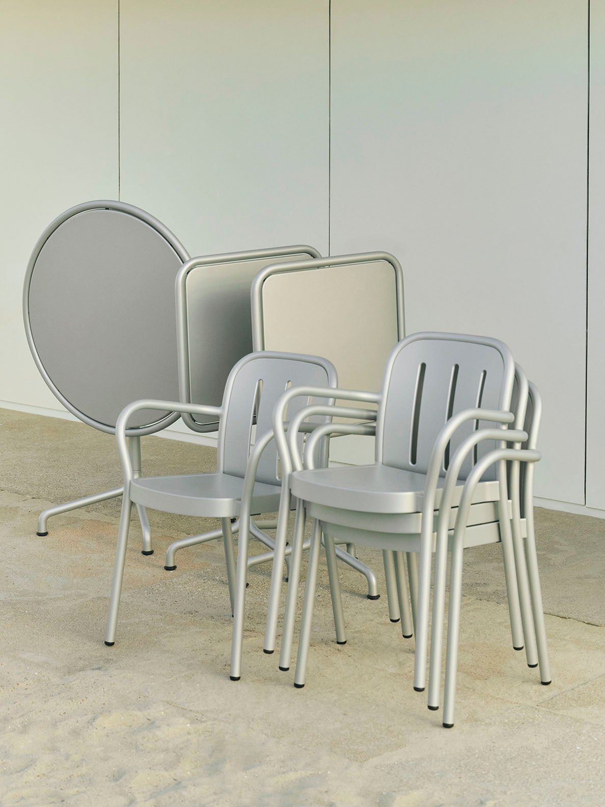 HAY Deville Armchair Silver Grey