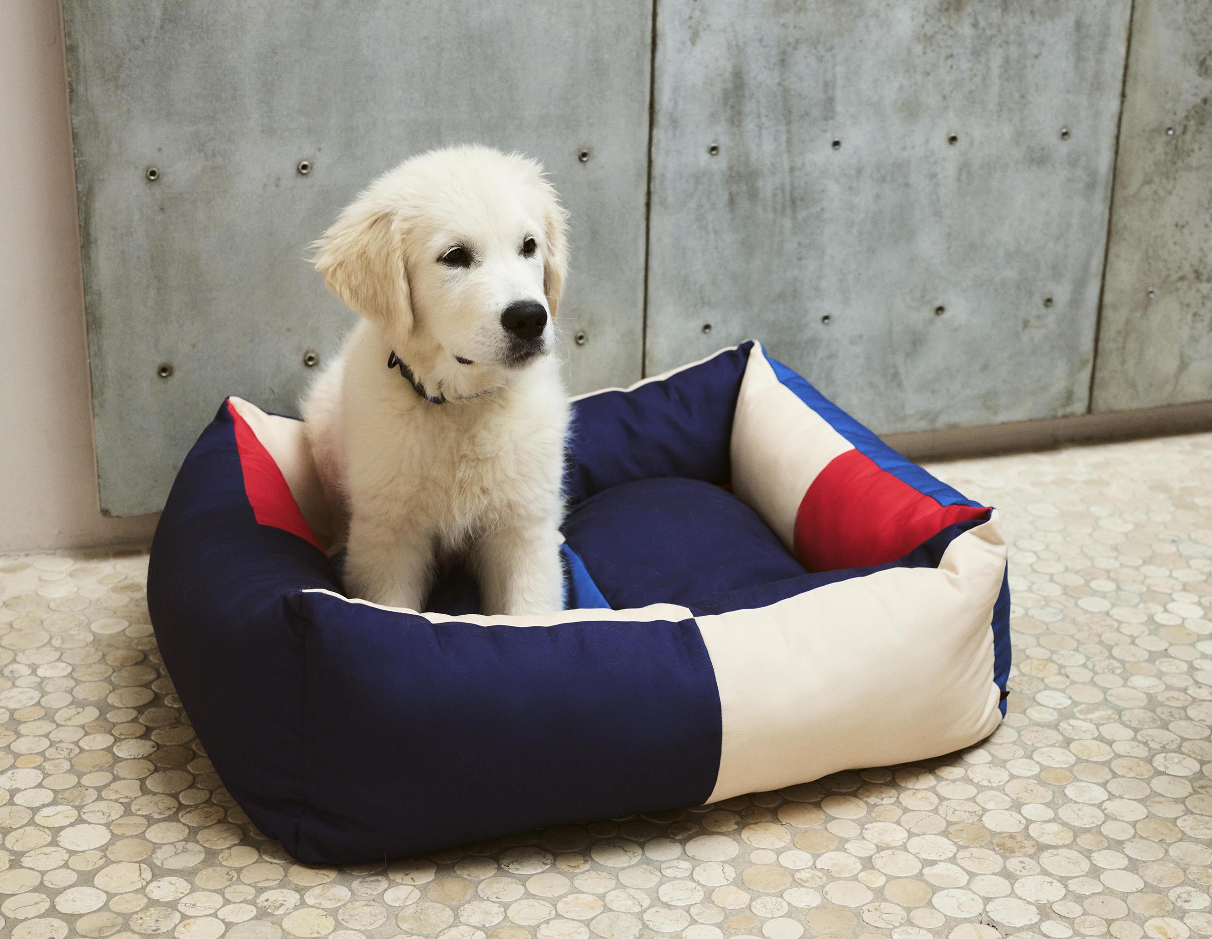 HAY Dog Bed Medium Red Blue