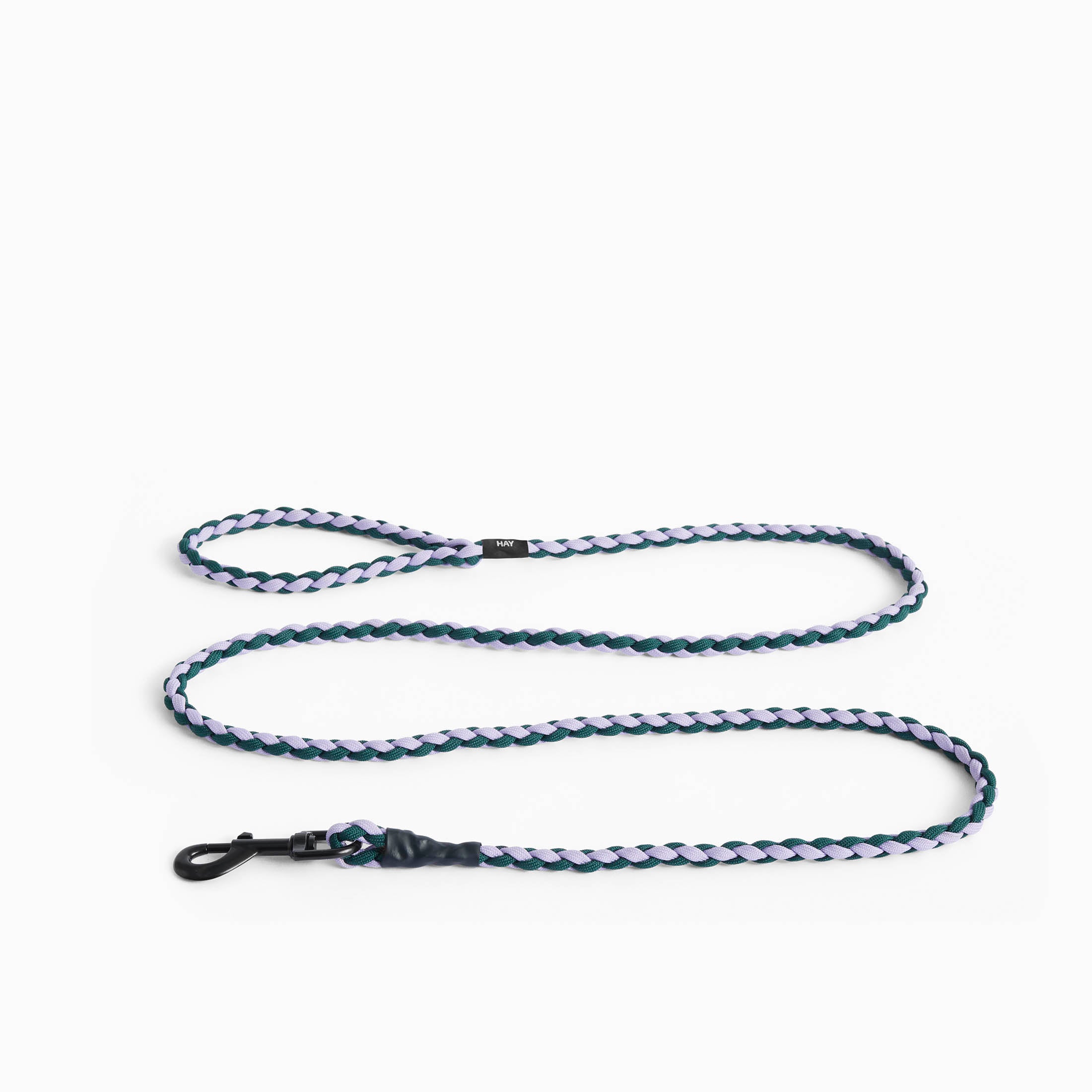 HAY Dog Leash Braided Lavender Green