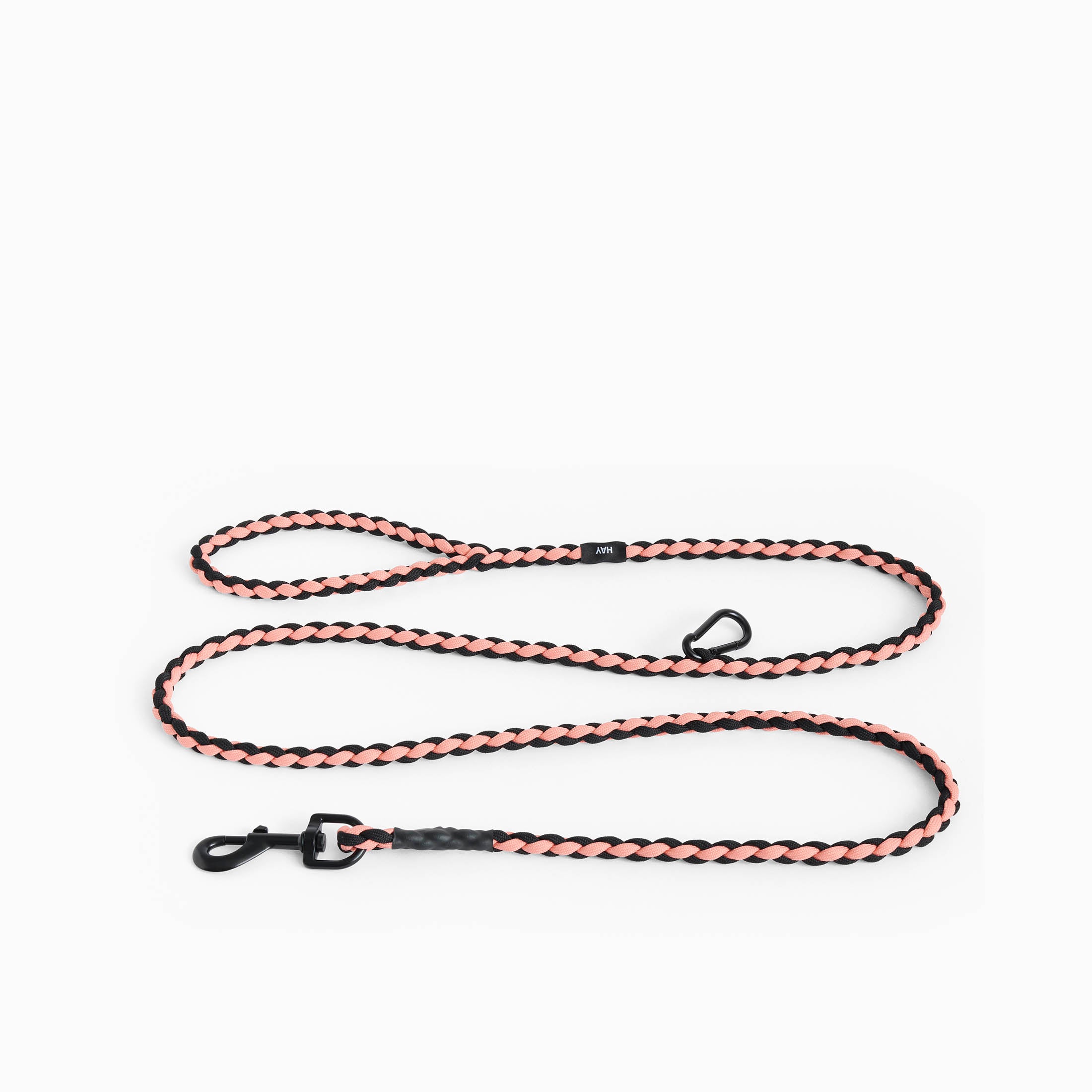 HAY Dog Leash Braided Pink Black