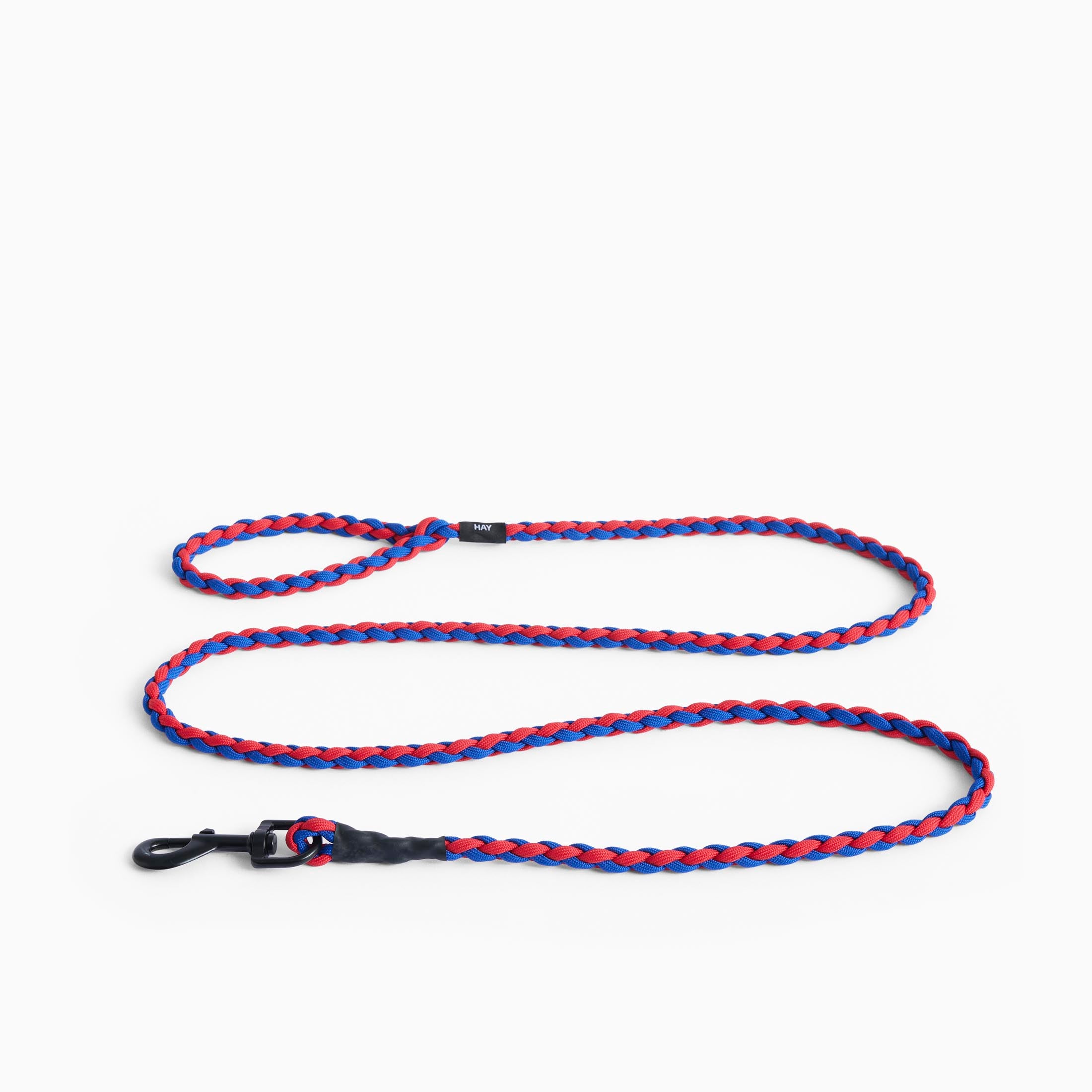 HAY Dog Leash Braided Red Blue