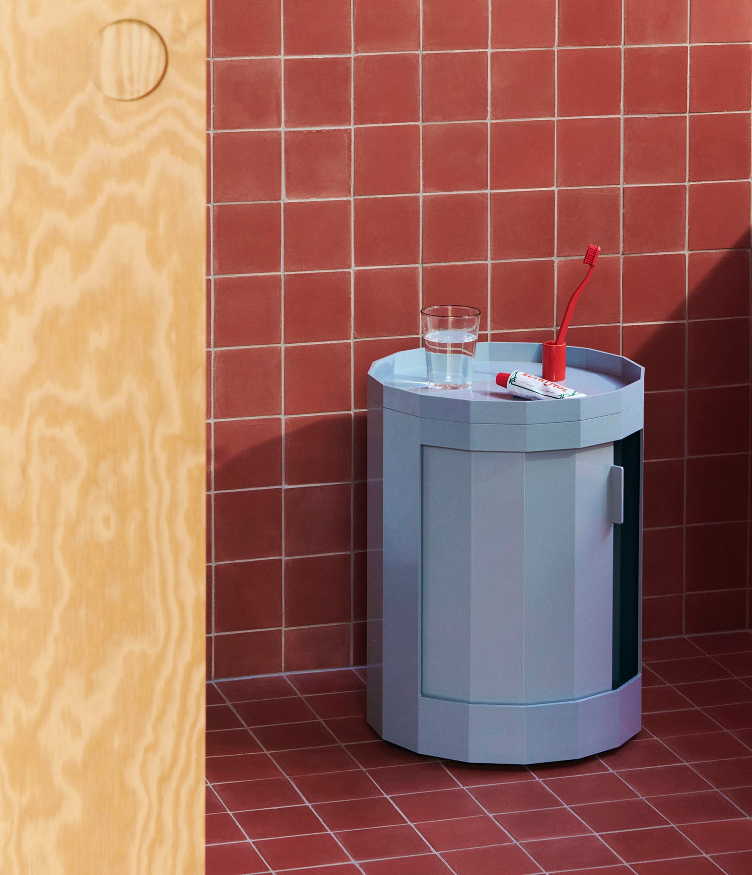 HAY Facet Cabinet Low - Misty Blue