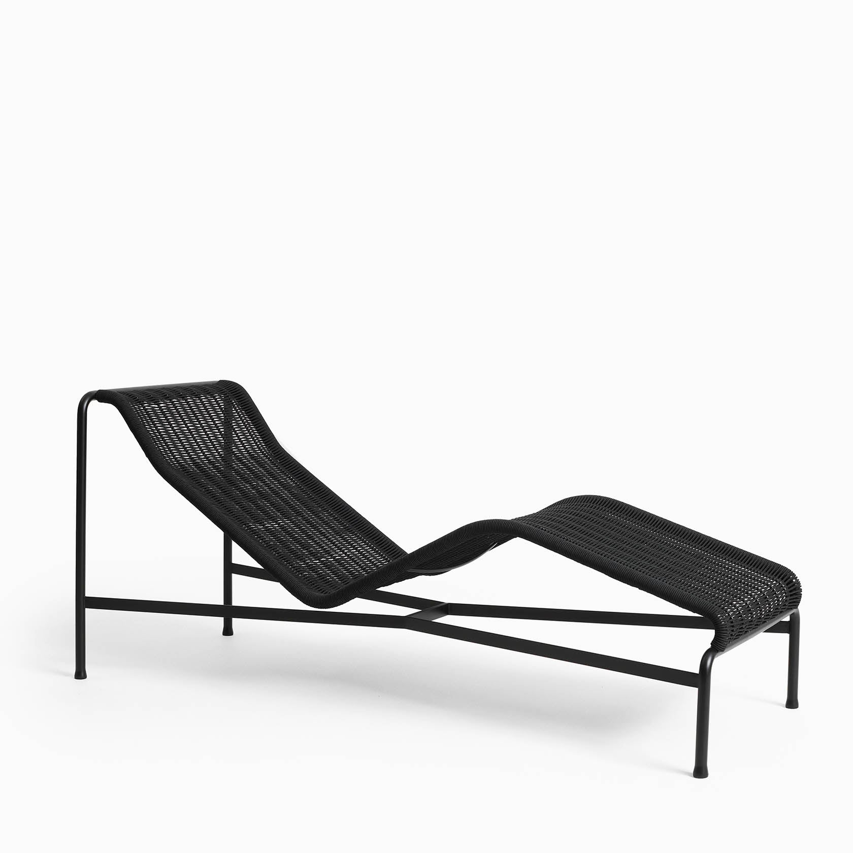 HAY Palissade Cord Chaise Longue Anthracite