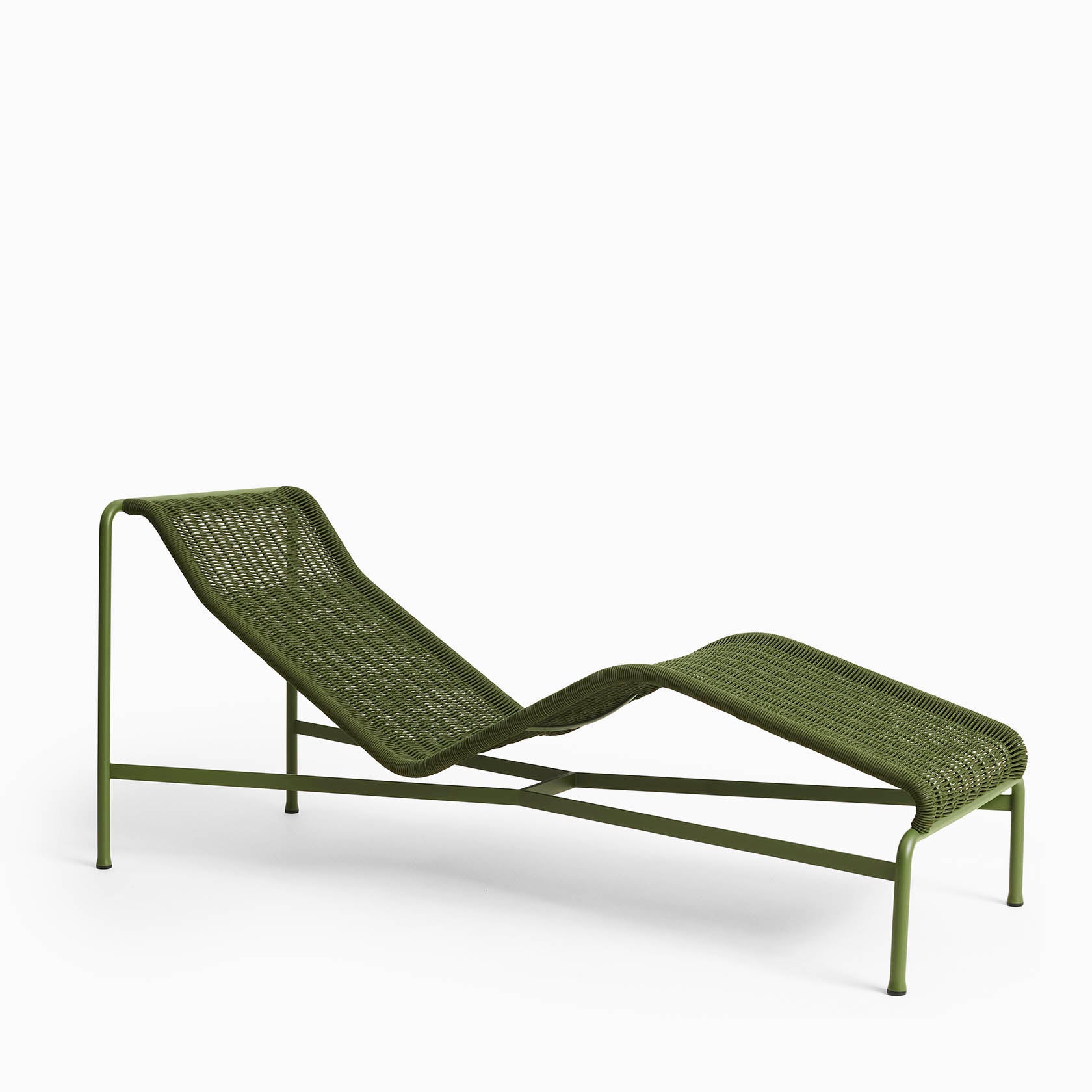 HAY Palissade Cord Chaise Longue Olive