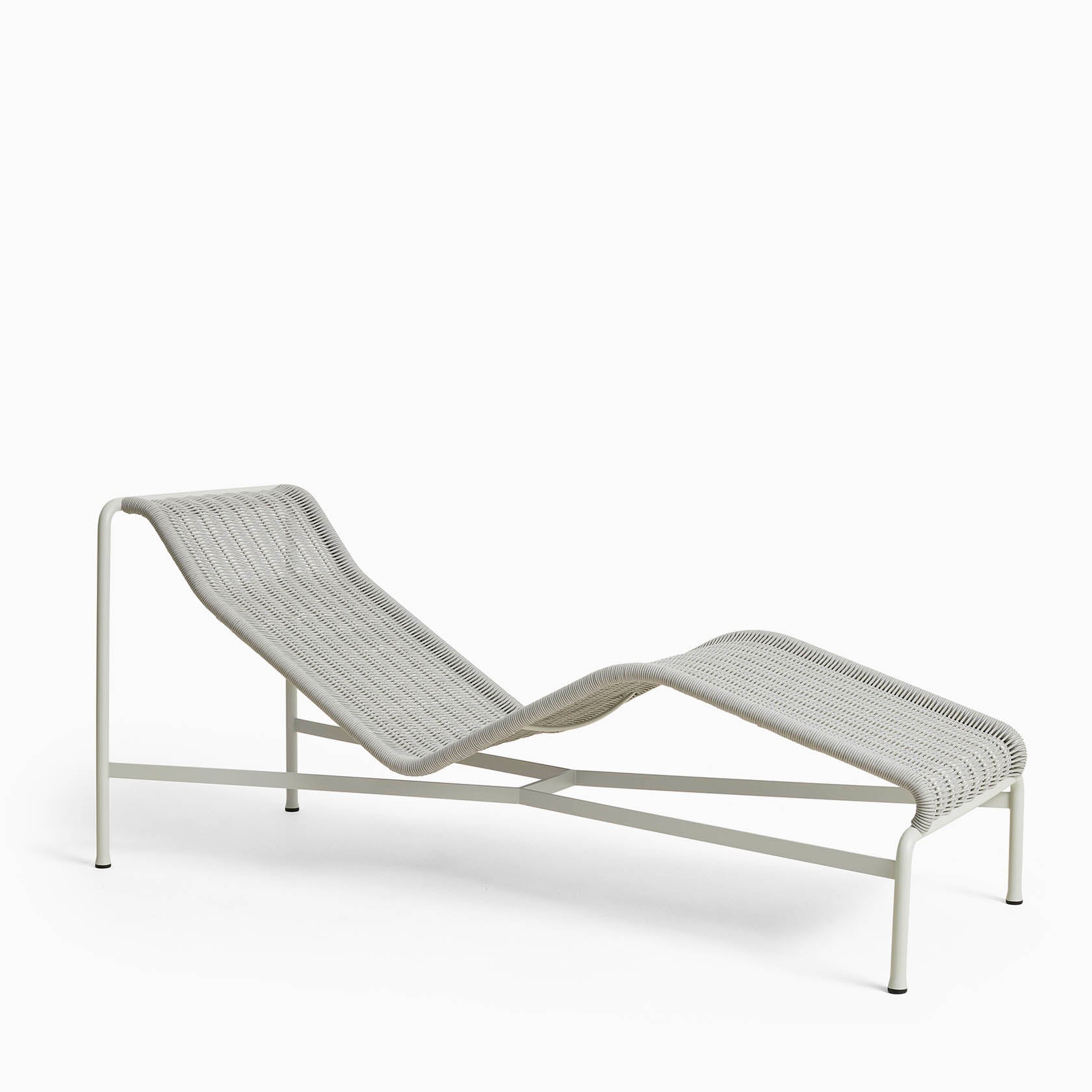 HAY Palissade Cord Chaise Longue Sky Grey