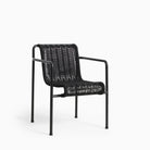 HAY Palissade Cord Dining Armchair Anthracite