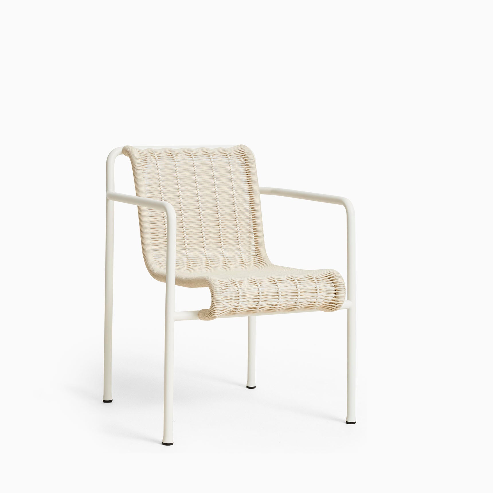 HAY Palissade Cord Dining Armchair Cream White