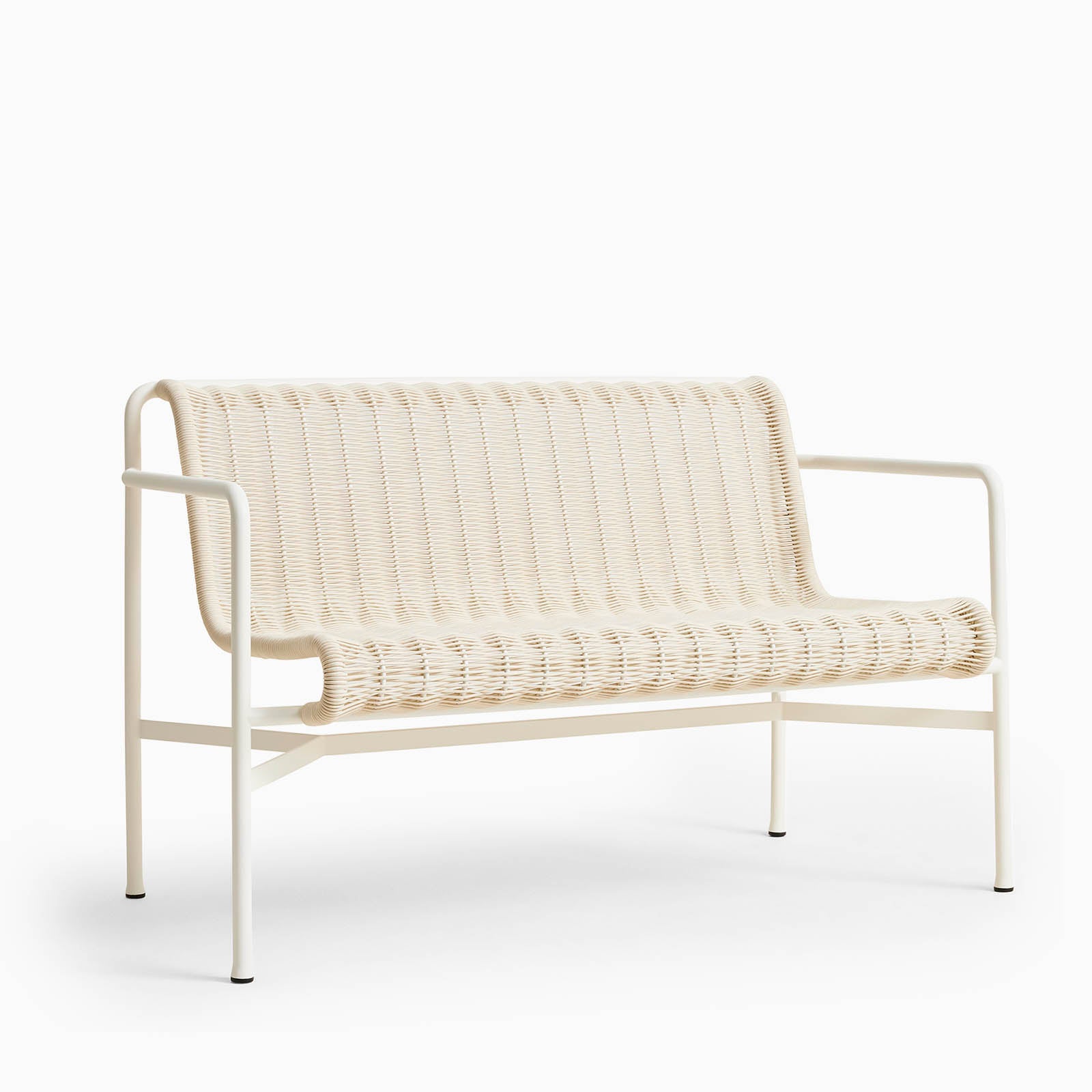 HAY Palissade Cord Dining Bench Cream White