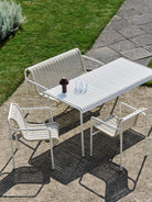 HAY Palissade Cord Dining Bench Cream White