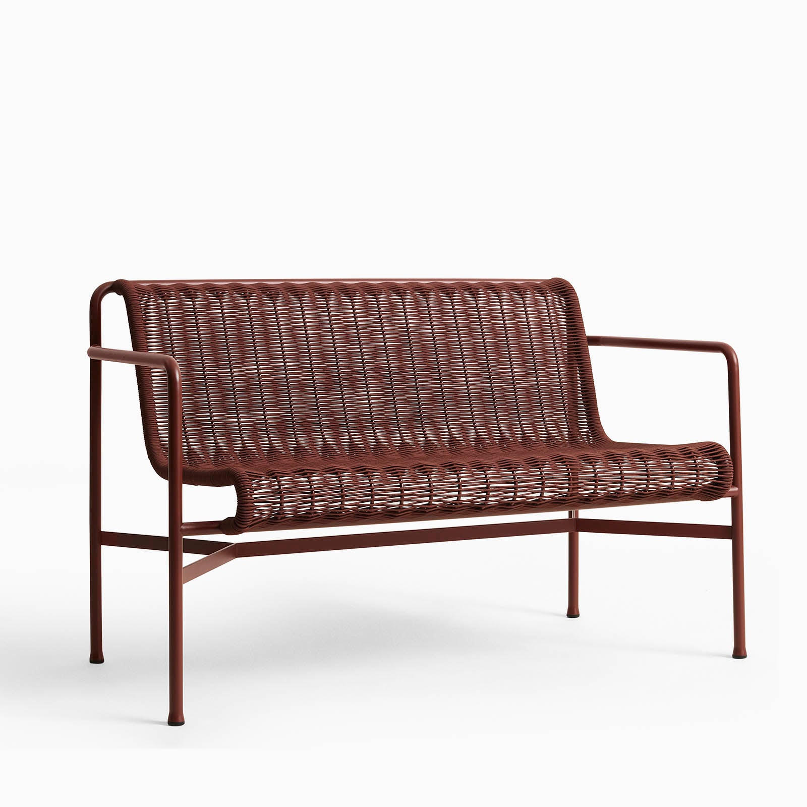 HAY Palissade Cord Dining Bench Iron Red