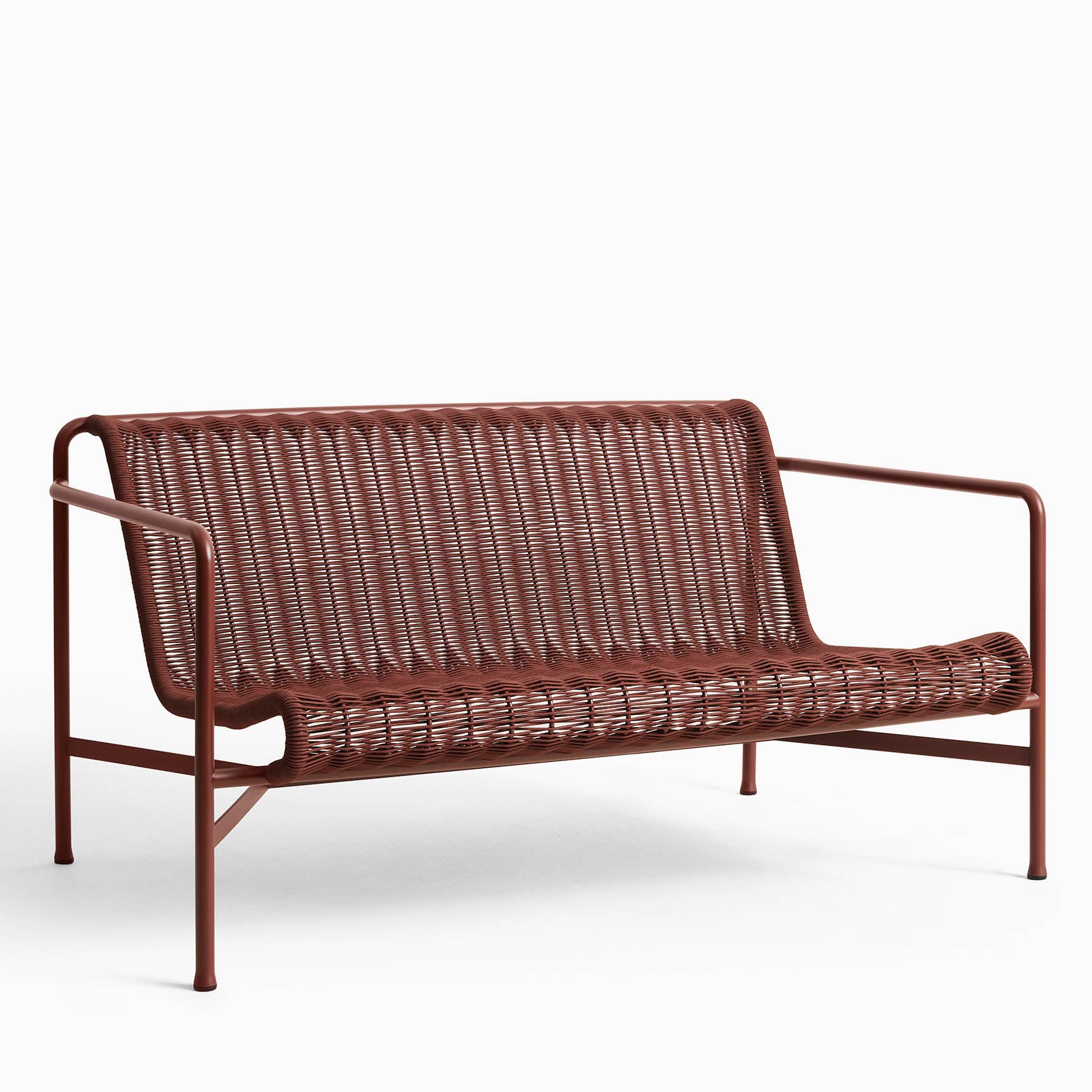 HAY Palissade Cord Lounge Sofa Iron Red