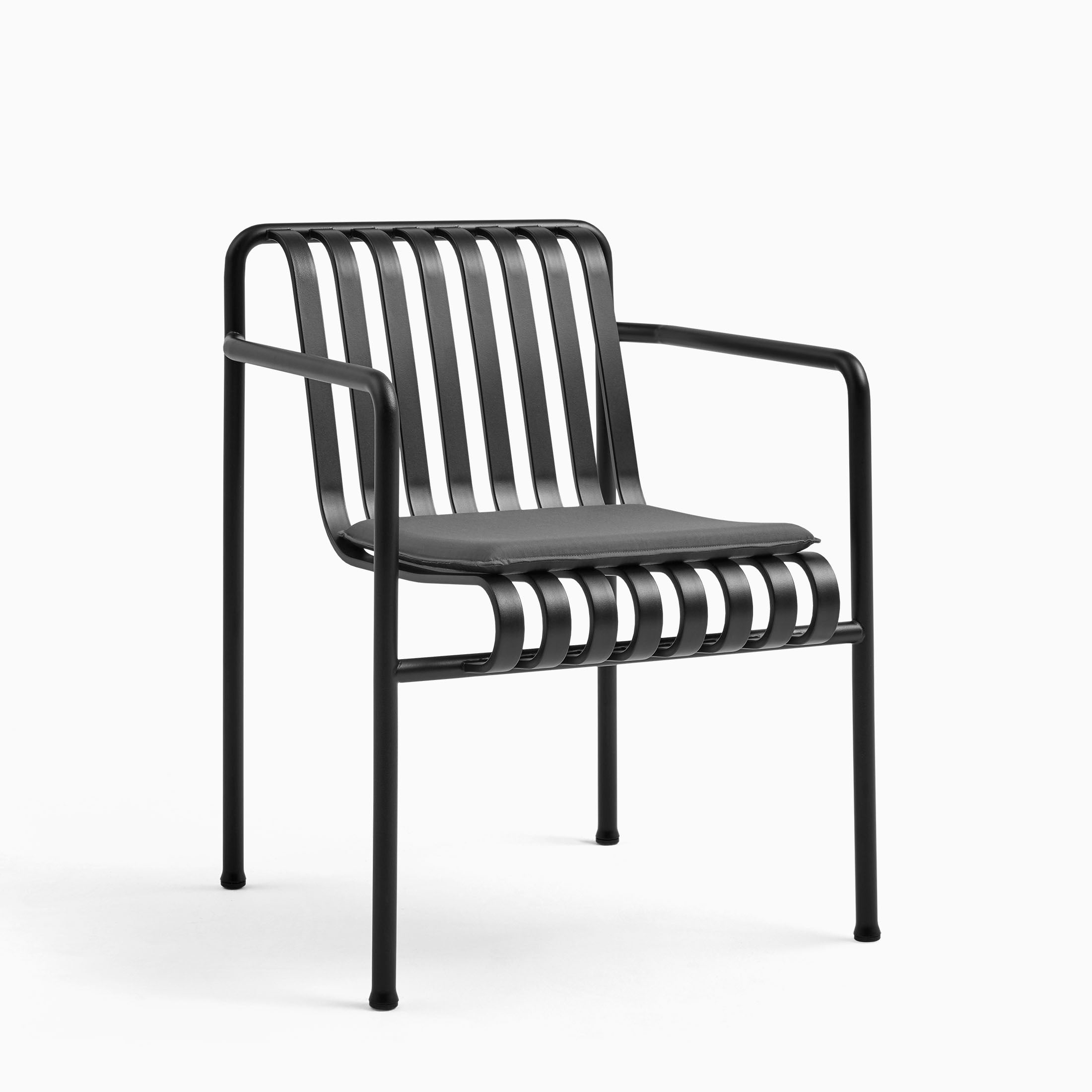 HAY Palissade Seat Cushion for Dining Armchair Anthracite