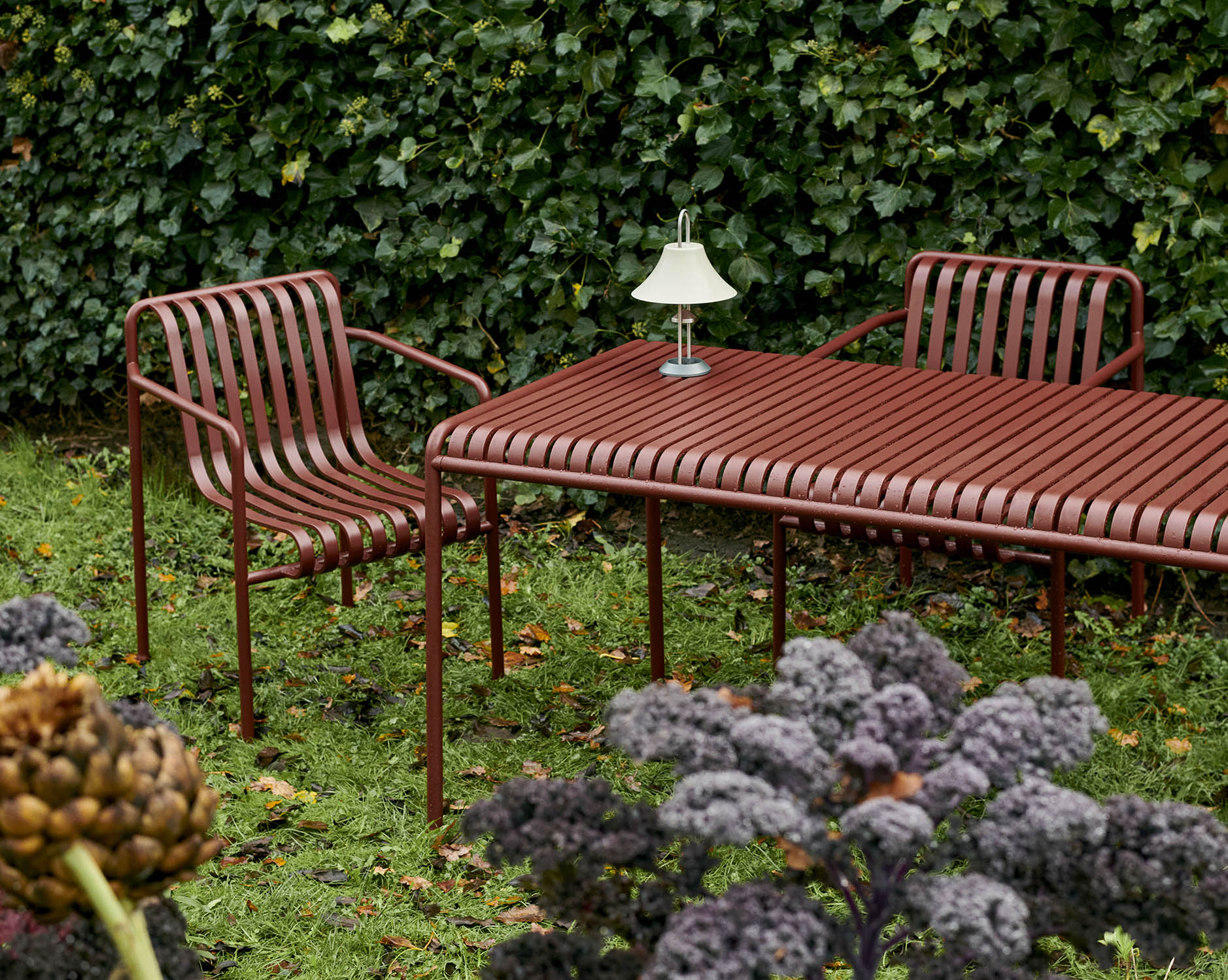 HAY Palissade Dining Armchair Iron Red