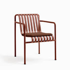 HAY Palissade Seat Cushion for Dining Armchair Iron red