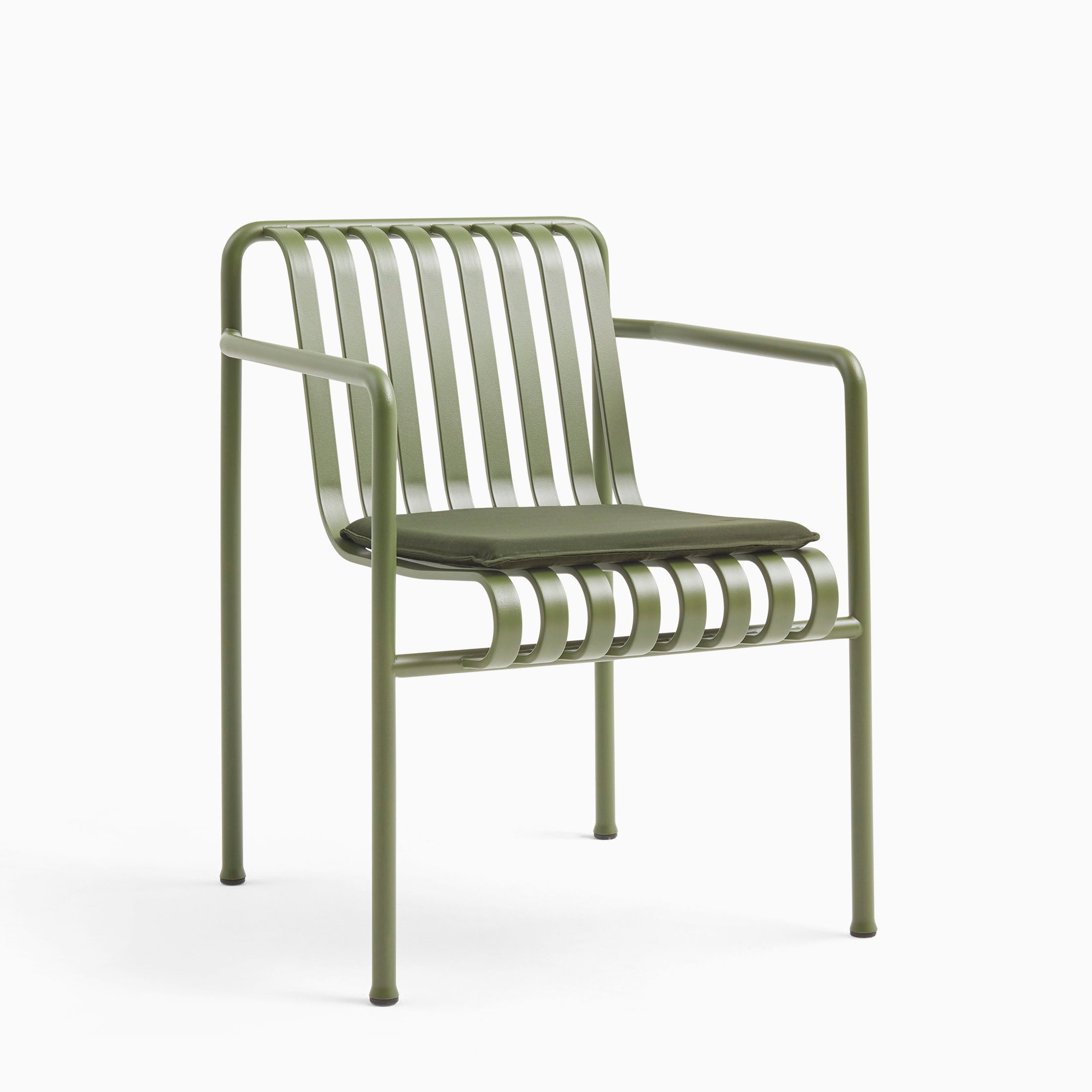 HAY Palissade Seat Cushion for Dining Armchair Olive Green