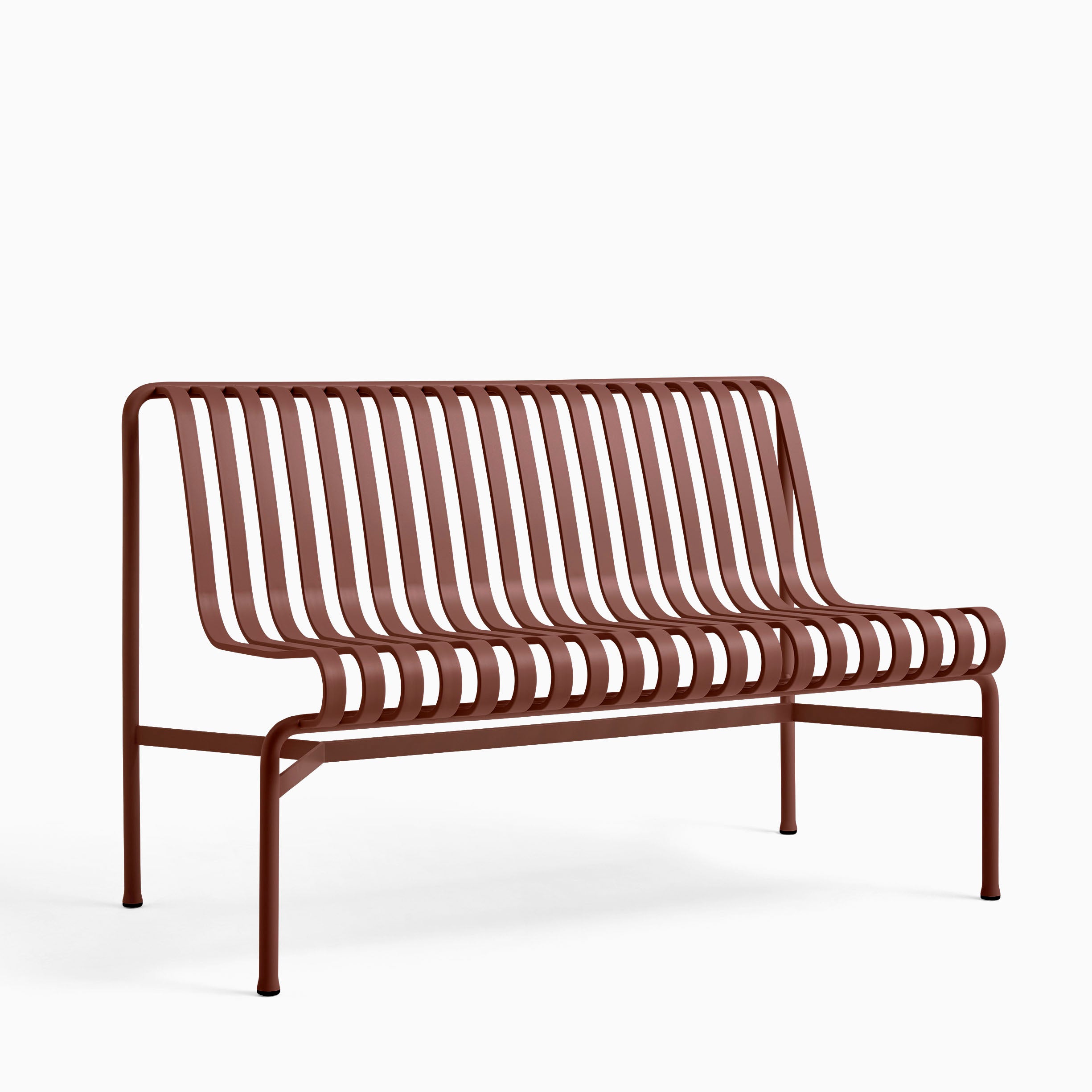 HAY Palissade Dining Bench wihtout Arms Iron Red