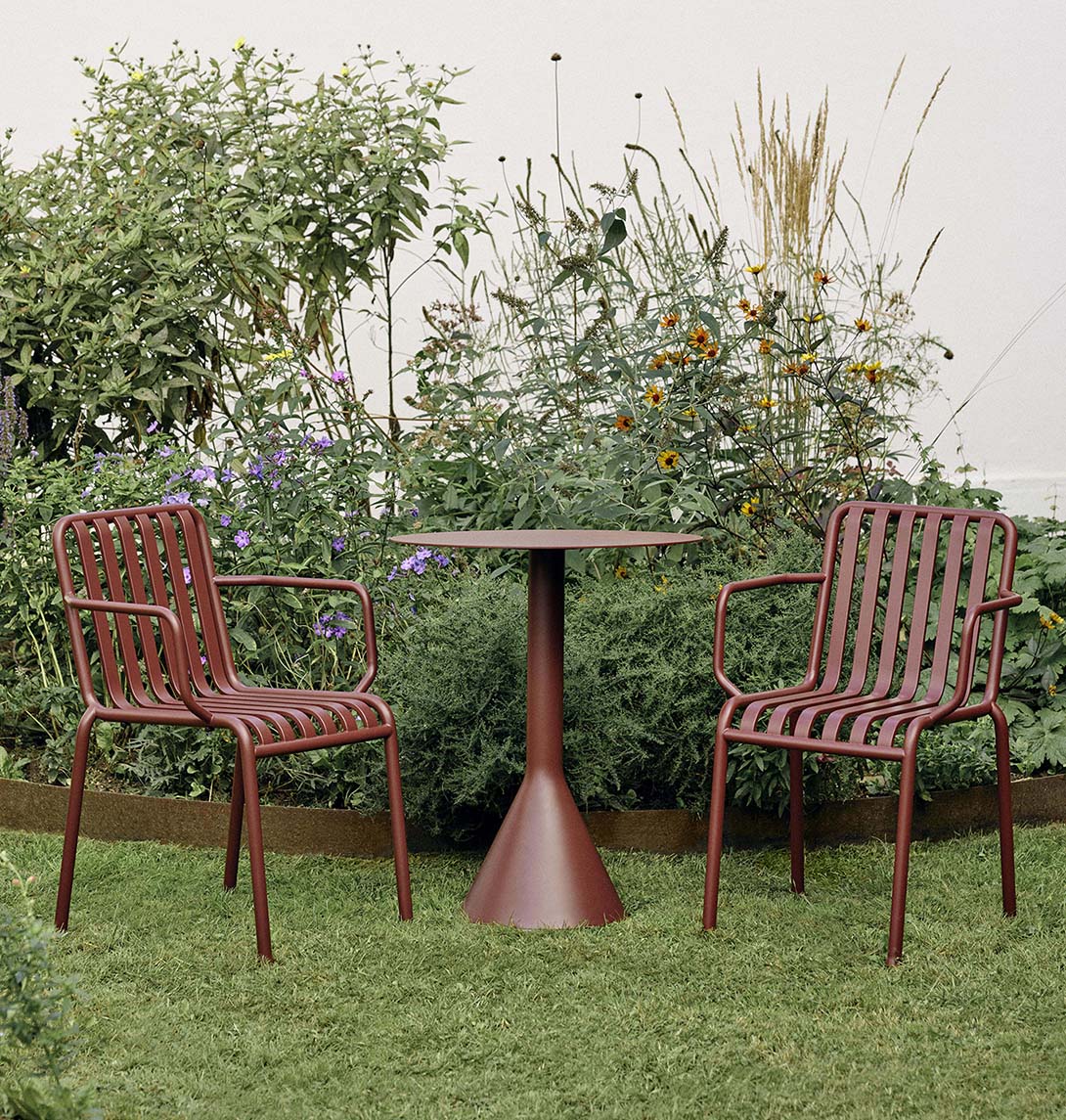 HAY Palissade Armchair Iron red