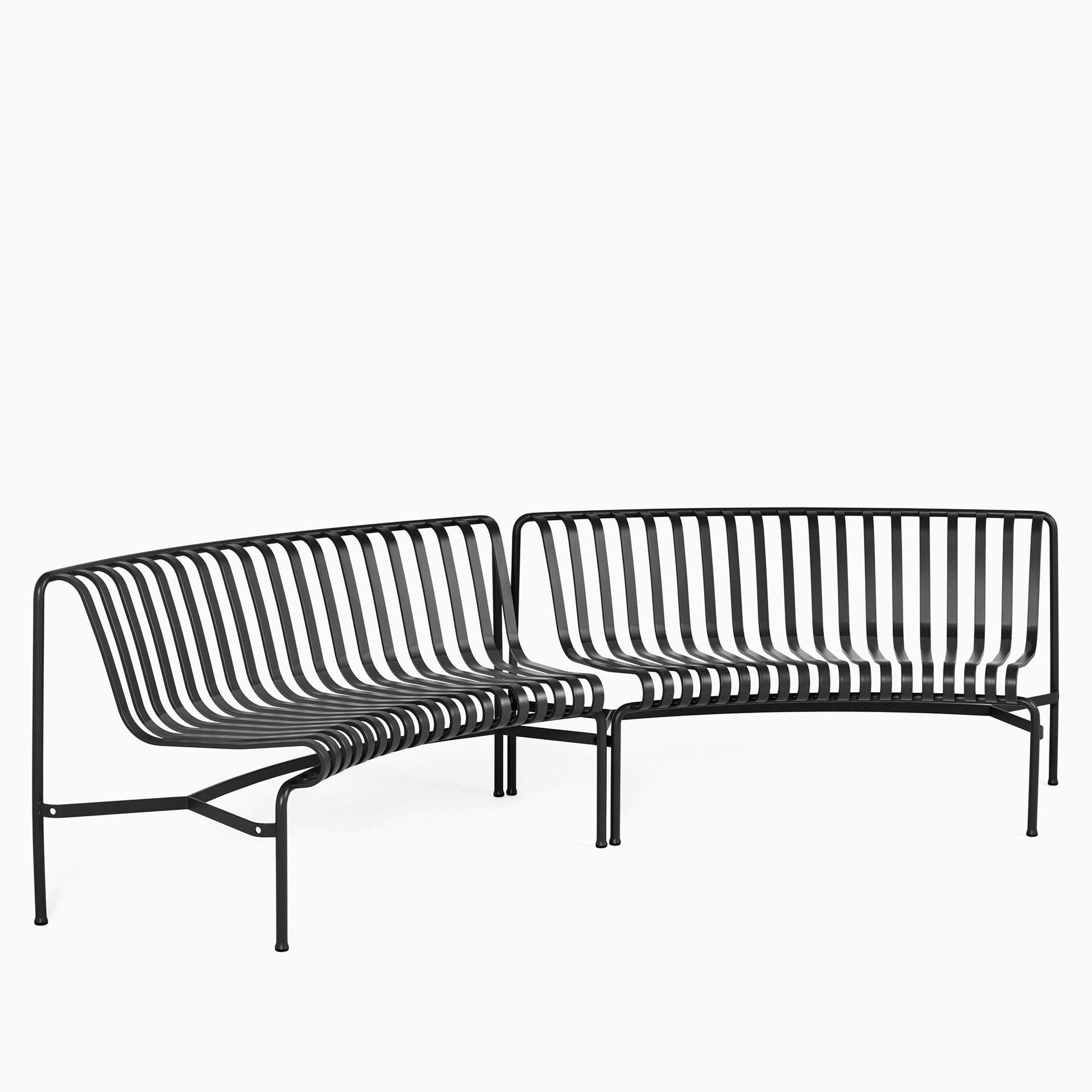 HAY Palissade Park Dining Bench In Anthracite