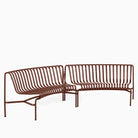 HAY Palissade Park Dining Bench In Iron Red