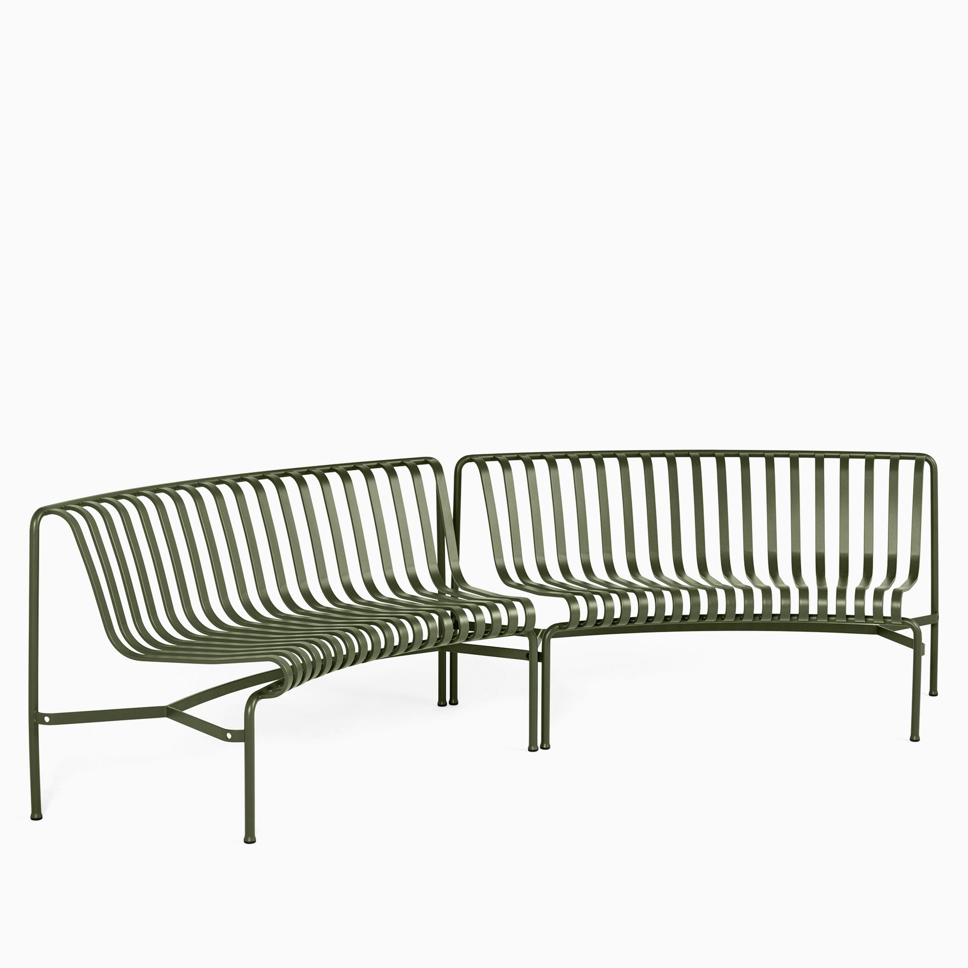 HAY Palissade Park Dining Bench In Olive