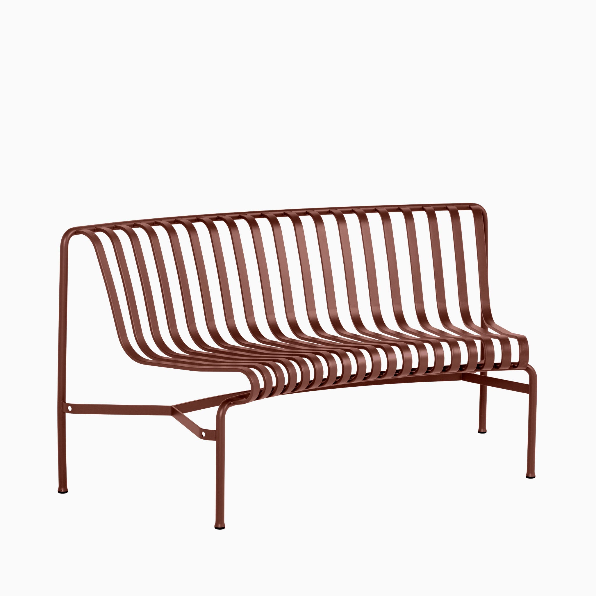 HAY Palissade Park Dining Bench In Iron Red