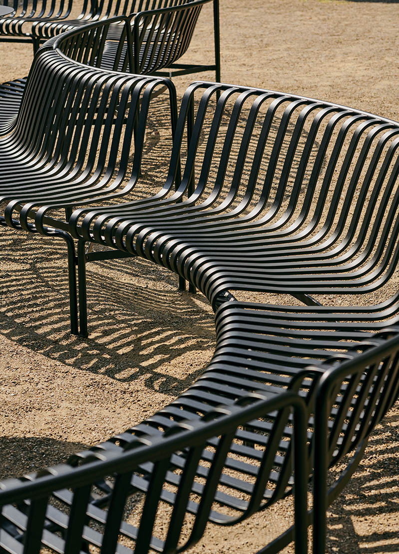 HAY Palissade Park Dining Bench Anthracite