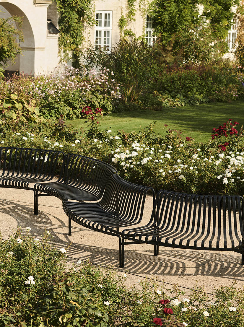 HAY Palissade Park Dining Bench Out Anthracite