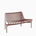 HAY Palissade Park Dining Bench Out Iron Red