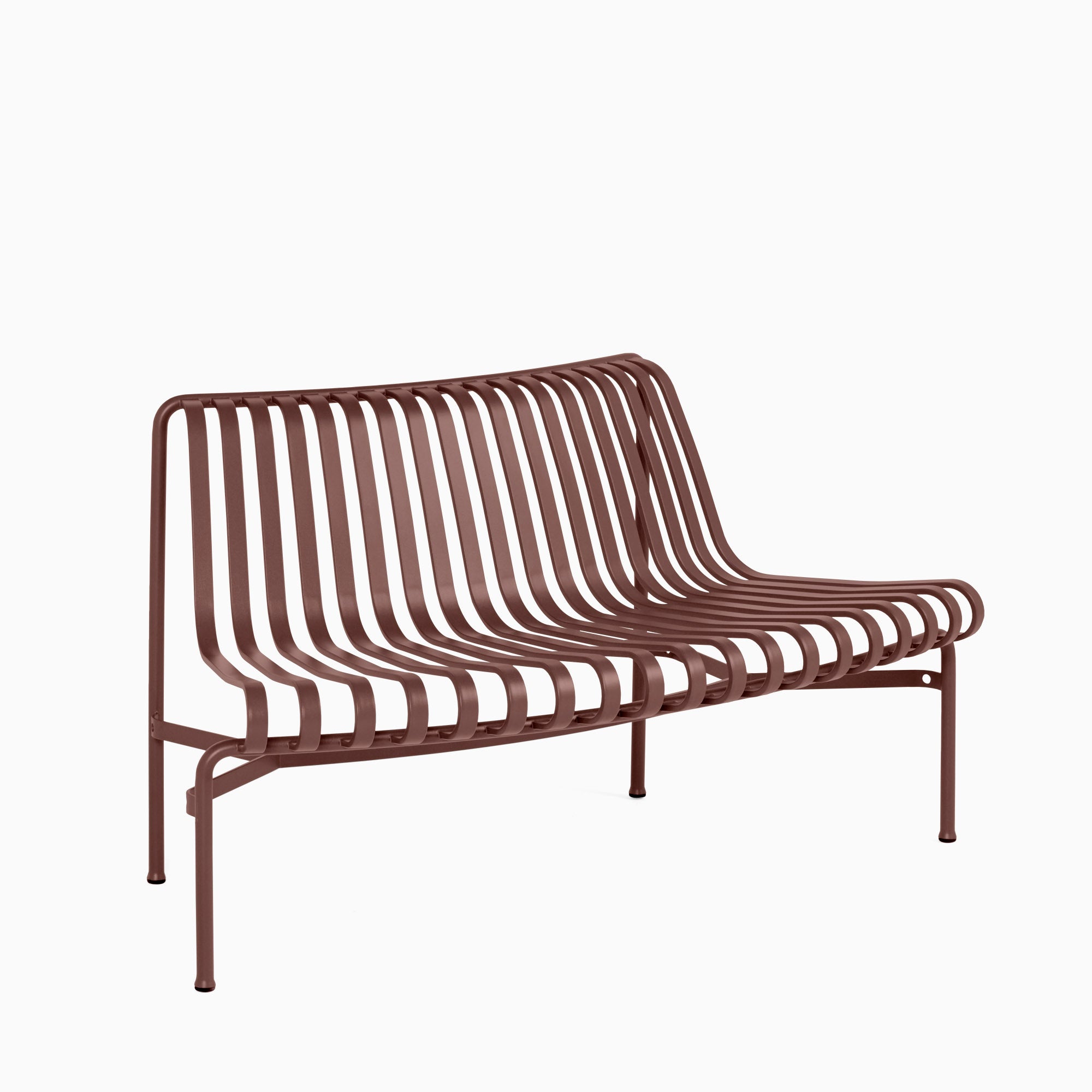 HAY Palissade Park Dining Bench Out Iron Red