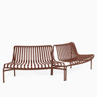 HAY Palissade Park Dining Bench Out Iron Red
