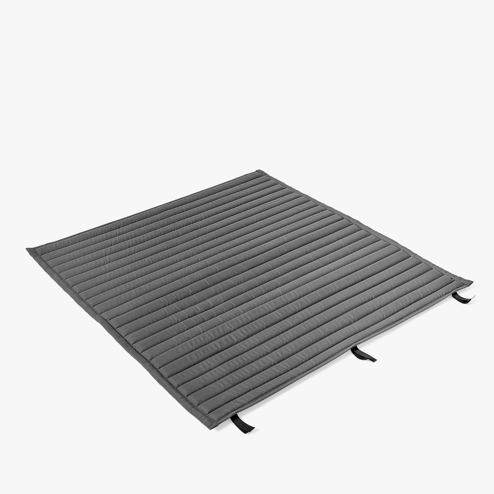 HAY Palissade Seat Cushion for Dining Bench - Quilted Anthracite