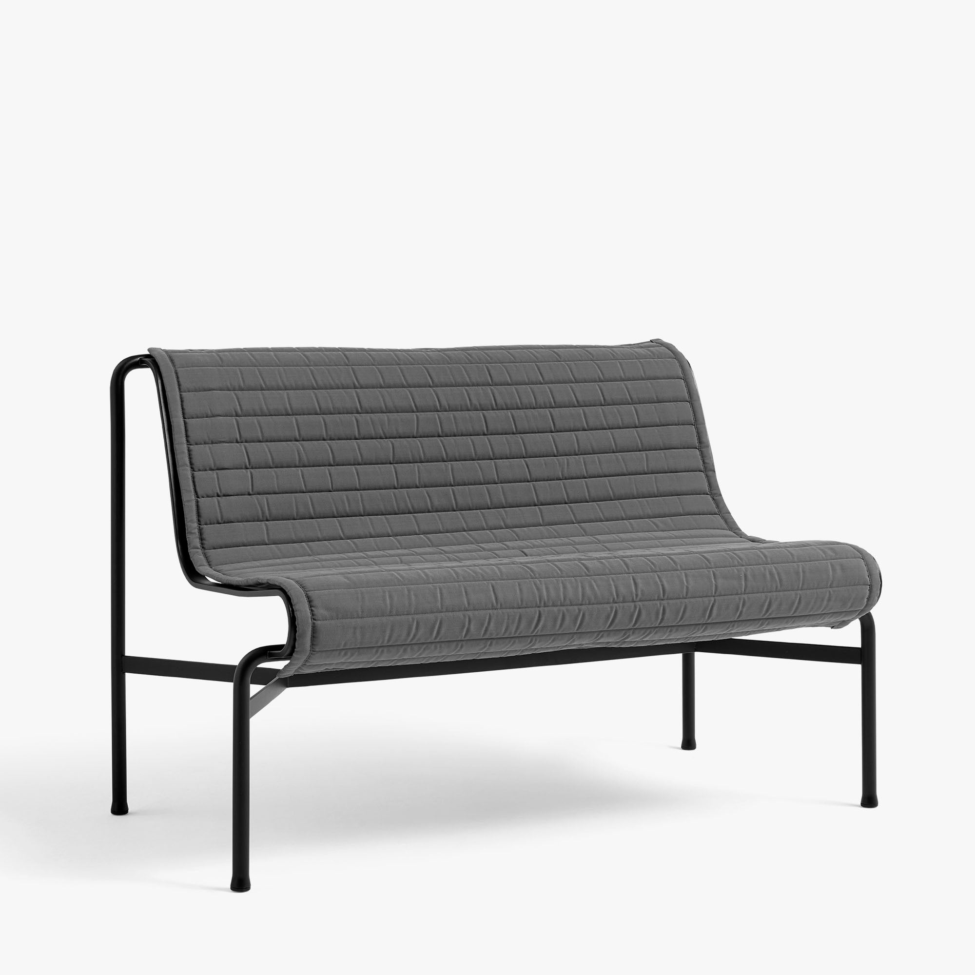 HAY Palissade Seat Cushion for Dining Bench - Quilted Anthracite