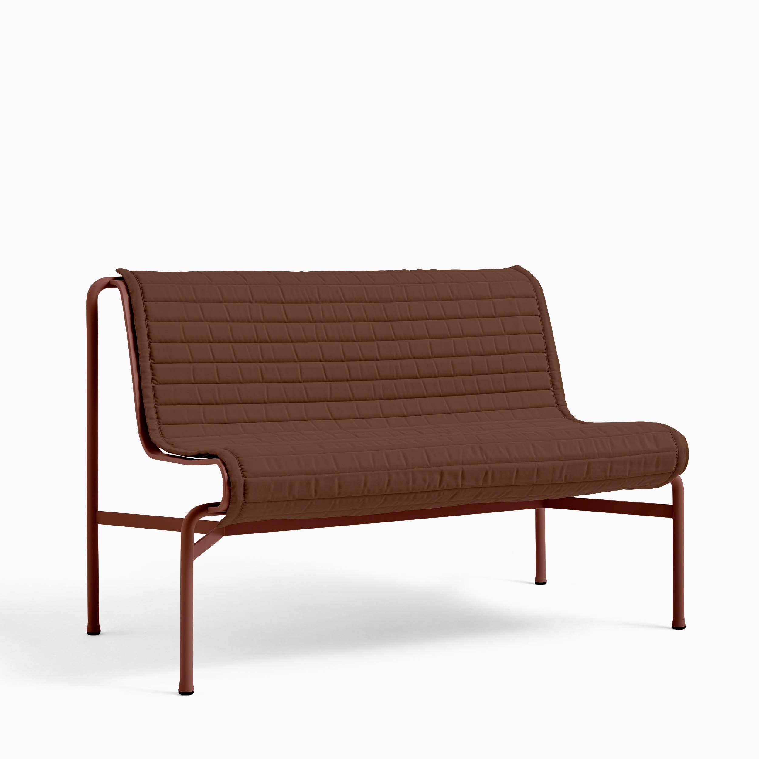 HAY Palissade Seat Cushion for Dining Bench - Quilted Iron Red