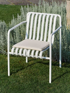 HAY Palissade Seat Cushion for Dining Armchair Cream White