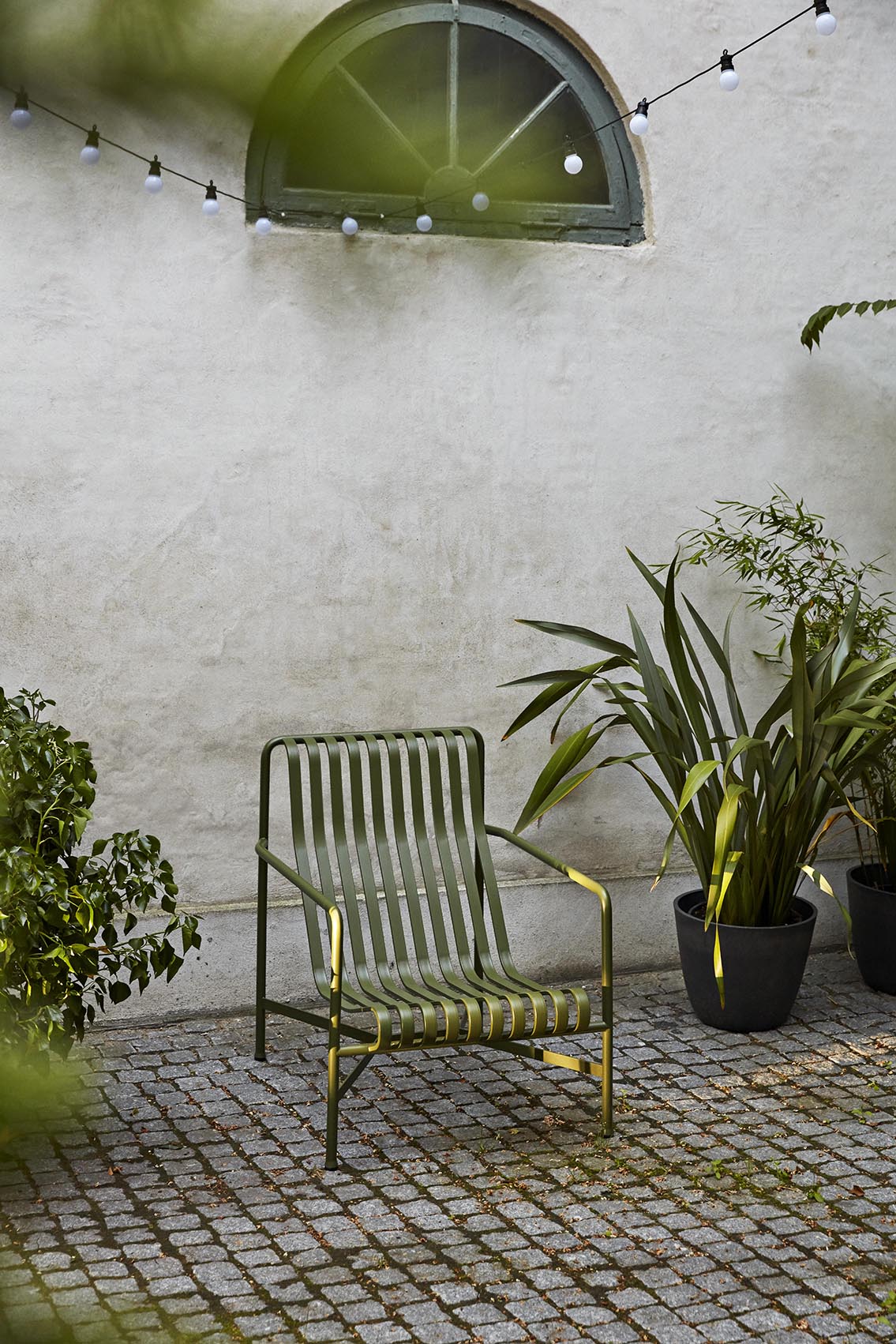 HAY Palissade Lounge Chair - High Olive