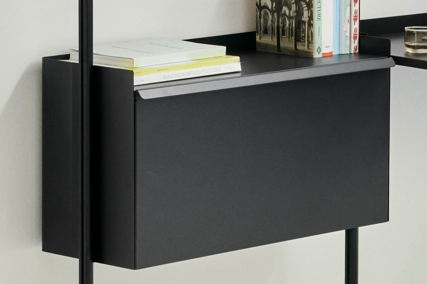 HAY Pier System 133 Black Steel with Black Aluminum Profile