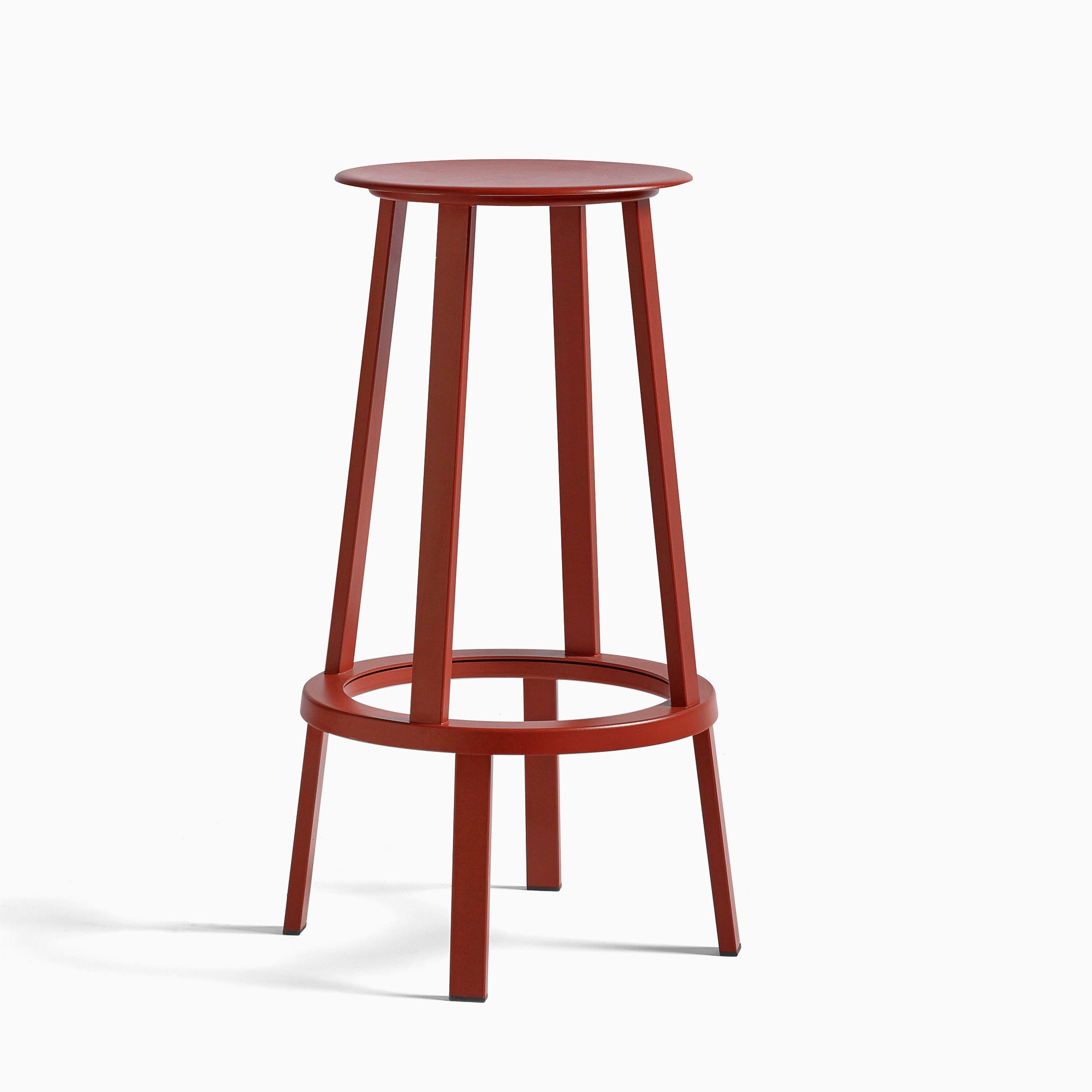 HAY Revolver Bar Stool High Lava Red