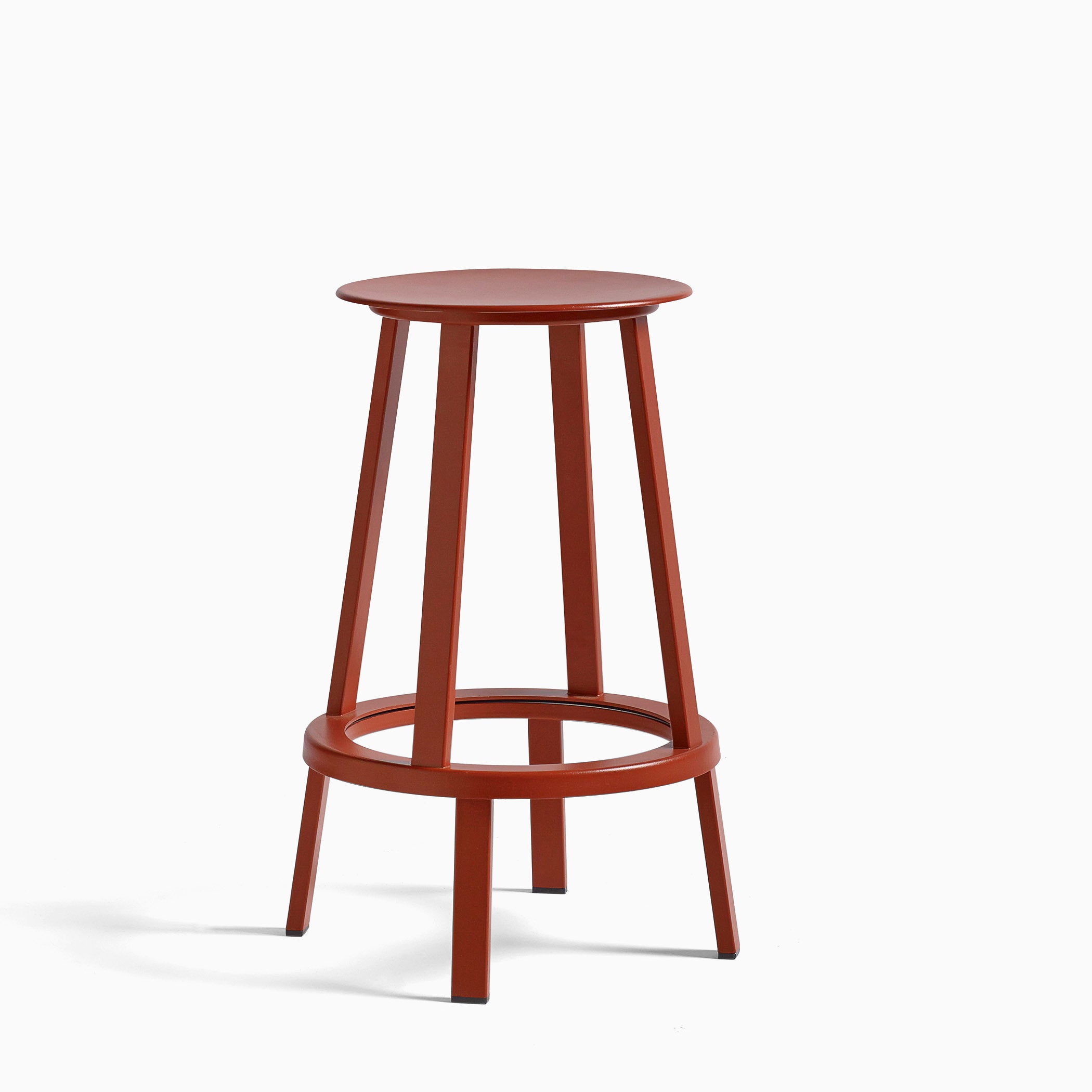 HAY Revolver Bar Stool Low Lava Red