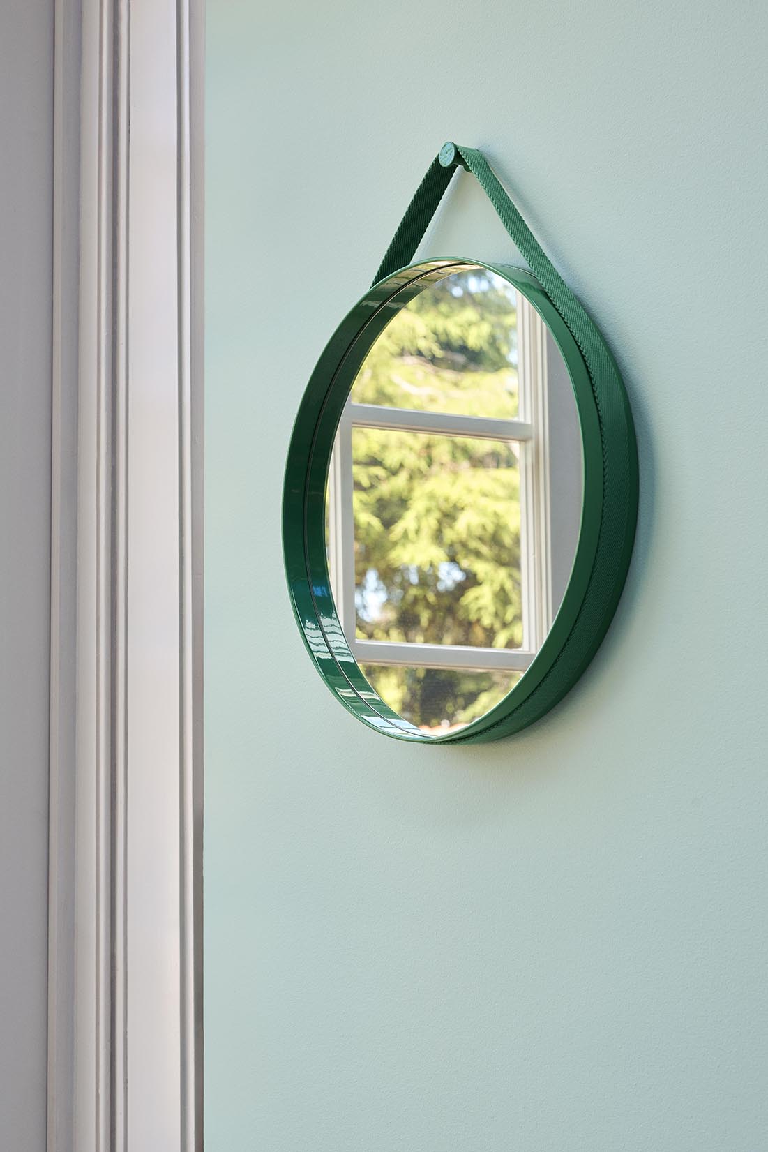 HAY Strap Mirror 50cm Green