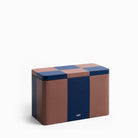 HAY Tin Container Medium - Brown and Midnight Blue